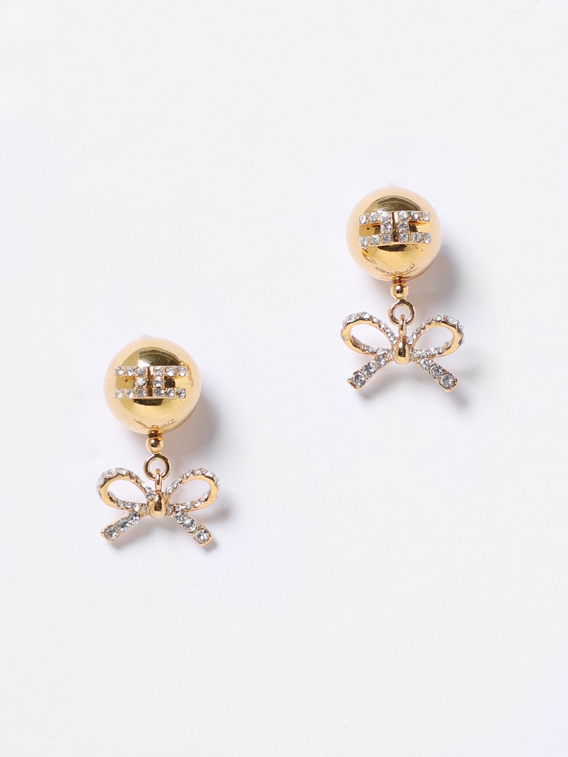アクセサリーその他 ELISABETTA FRANCHI Woman Jewel Gold OR39A U95 ELISABETTA FRANCHI: Orecchini in ottone con fiocco di strass