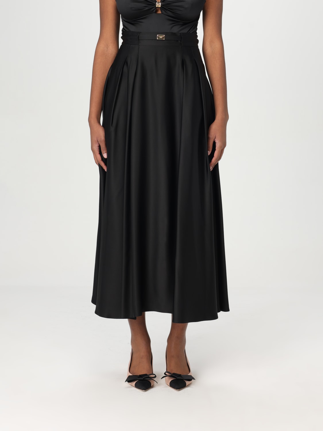 スカート ELISABETTA FRANCHI Woman Skirt Black GO099 110 ELISABETTA FRANCHI: Skirt woman - Black | Elisabetta Franchi