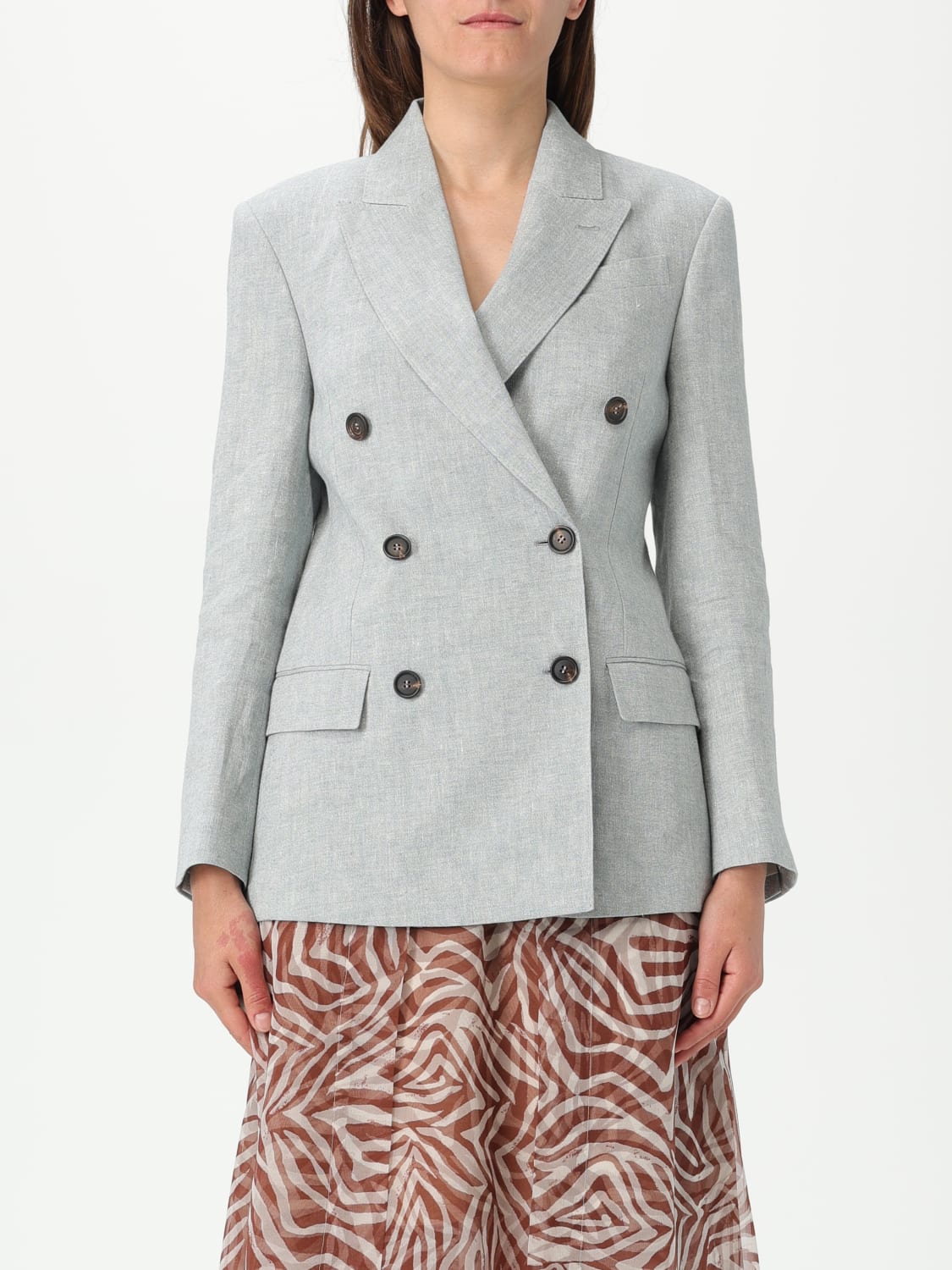 BRUNELLO CUCINELLI Blazer woman Grey Brunello Cucinelli blazer