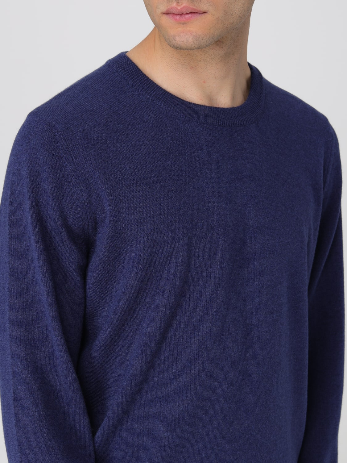 BRUNELLO CUCINELLI 毛衣: 毛衣 男士 Brunello Cucinelli, 蓝色 - Img 5