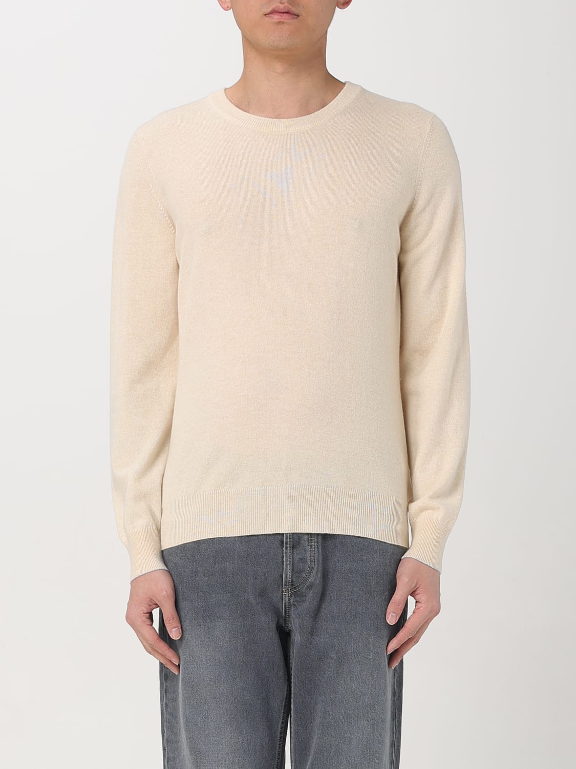 BRUNELLO CUCINELLI SWEATER: Sweater men Brunello Cucinelli, Beige - Img 1
