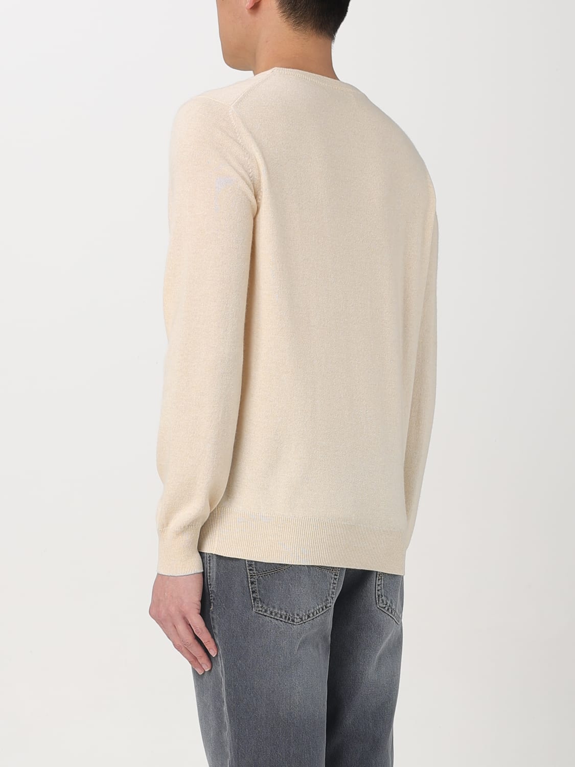 BRUNELLO CUCINELLI SWEATER: Sweater men Brunello Cucinelli, Beige - Img 3