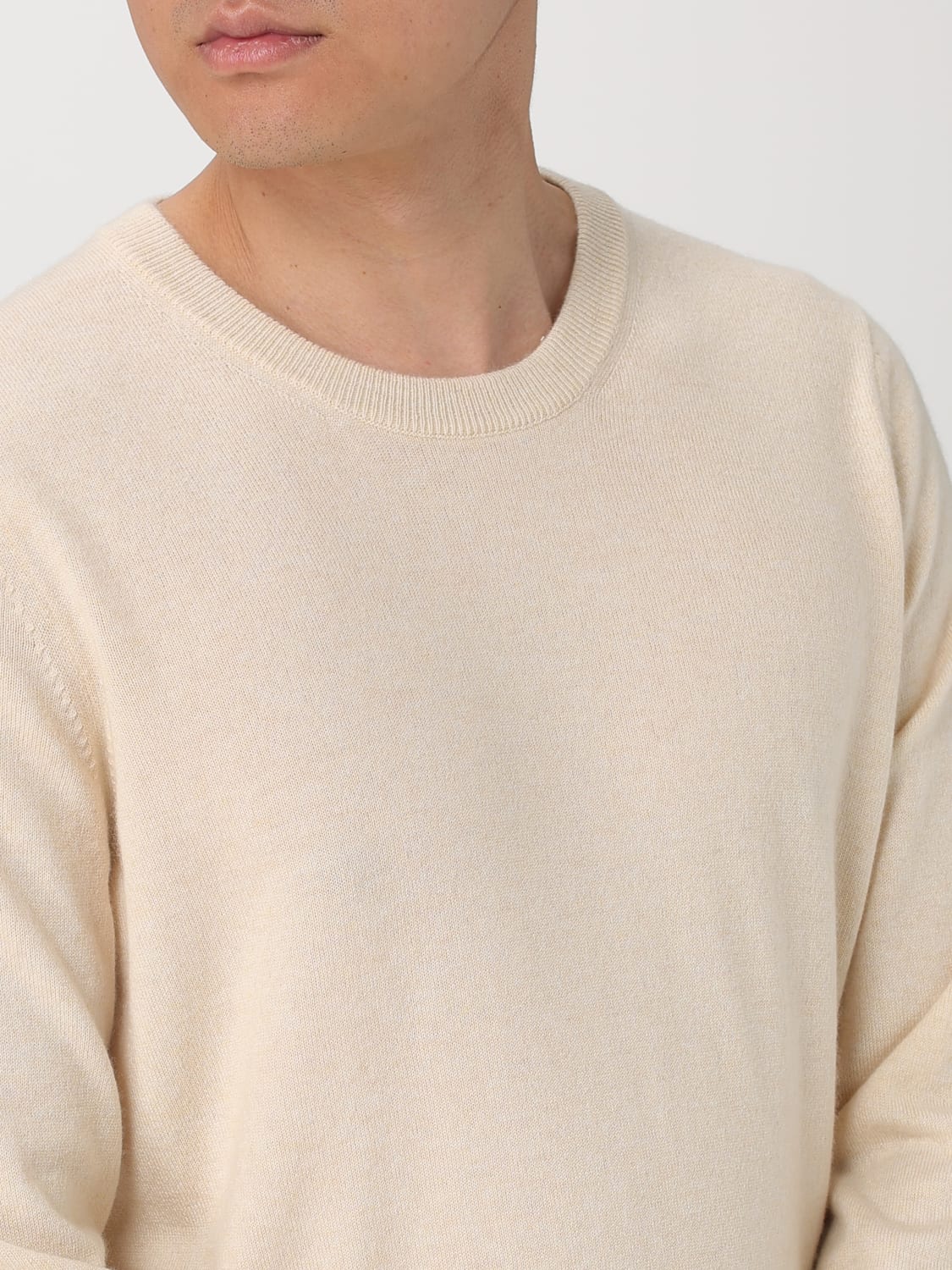 BRUNELLO CUCINELLI SWEATER: Sweater men Brunello Cucinelli, Beige - Img 5