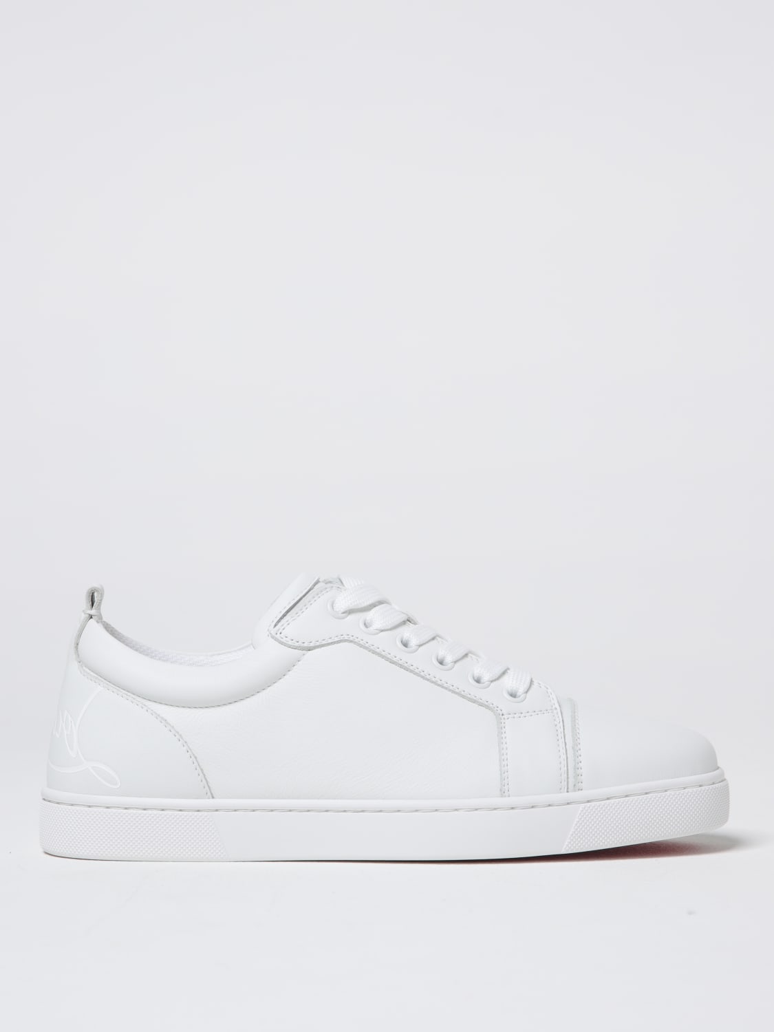 CHRISTIAN LOUBOUTIN SNEAKERS: Sneakers Louis Christian Louboutin in pelle , Bianco - Img 1