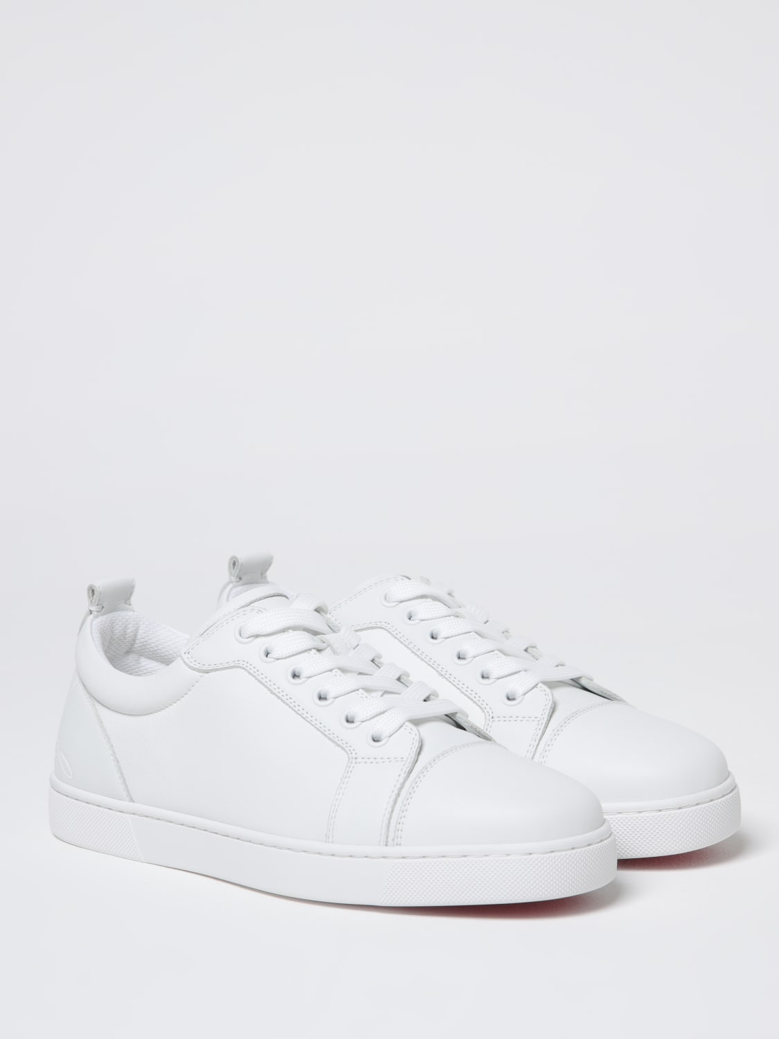 CHRISTIAN LOUBOUTIN SNEAKERS: Sneakers Louis Christian Louboutin in pelle , Bianco - Img 2