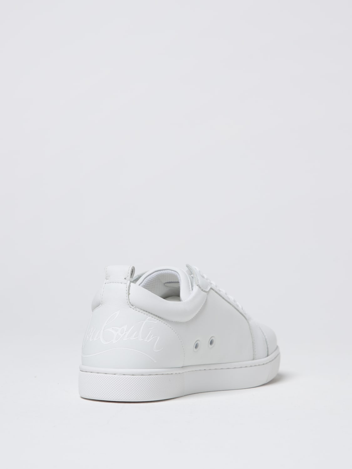 CHRISTIAN LOUBOUTIN SNEAKERS: Sneakers Louis Christian Louboutin in pelle , Bianco - Img 3
