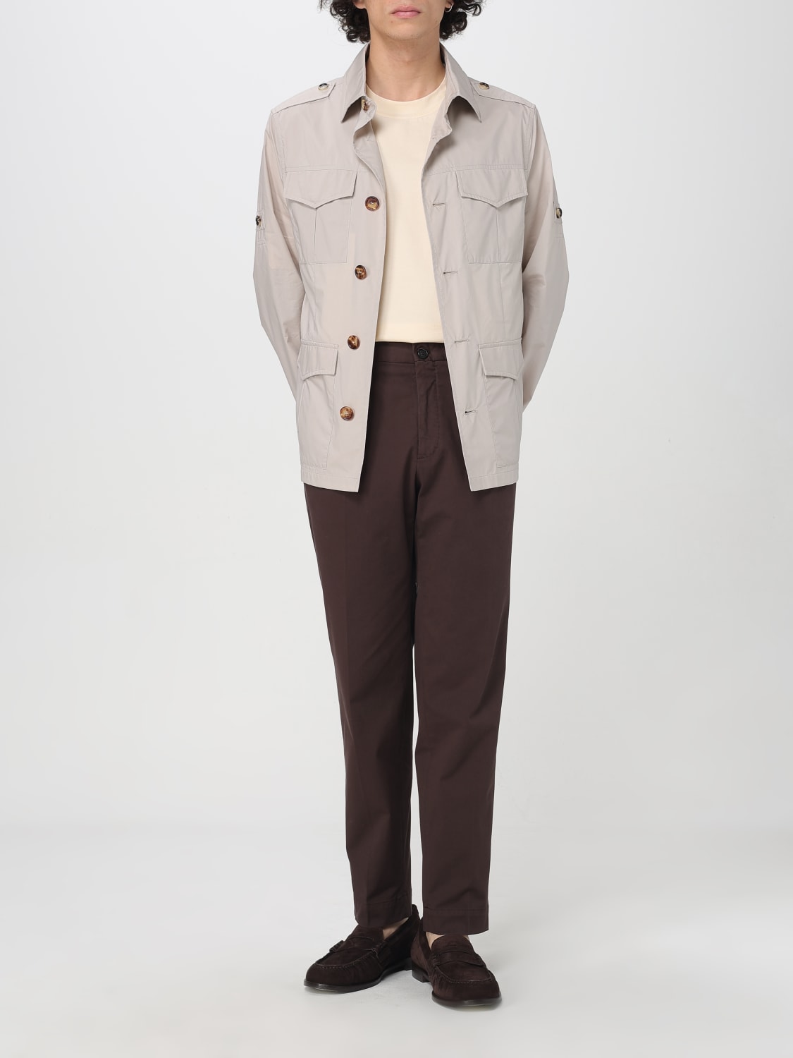 BRUNELLO CUCINELLI: Jacket men - Beige | Brunello Cucinelli
