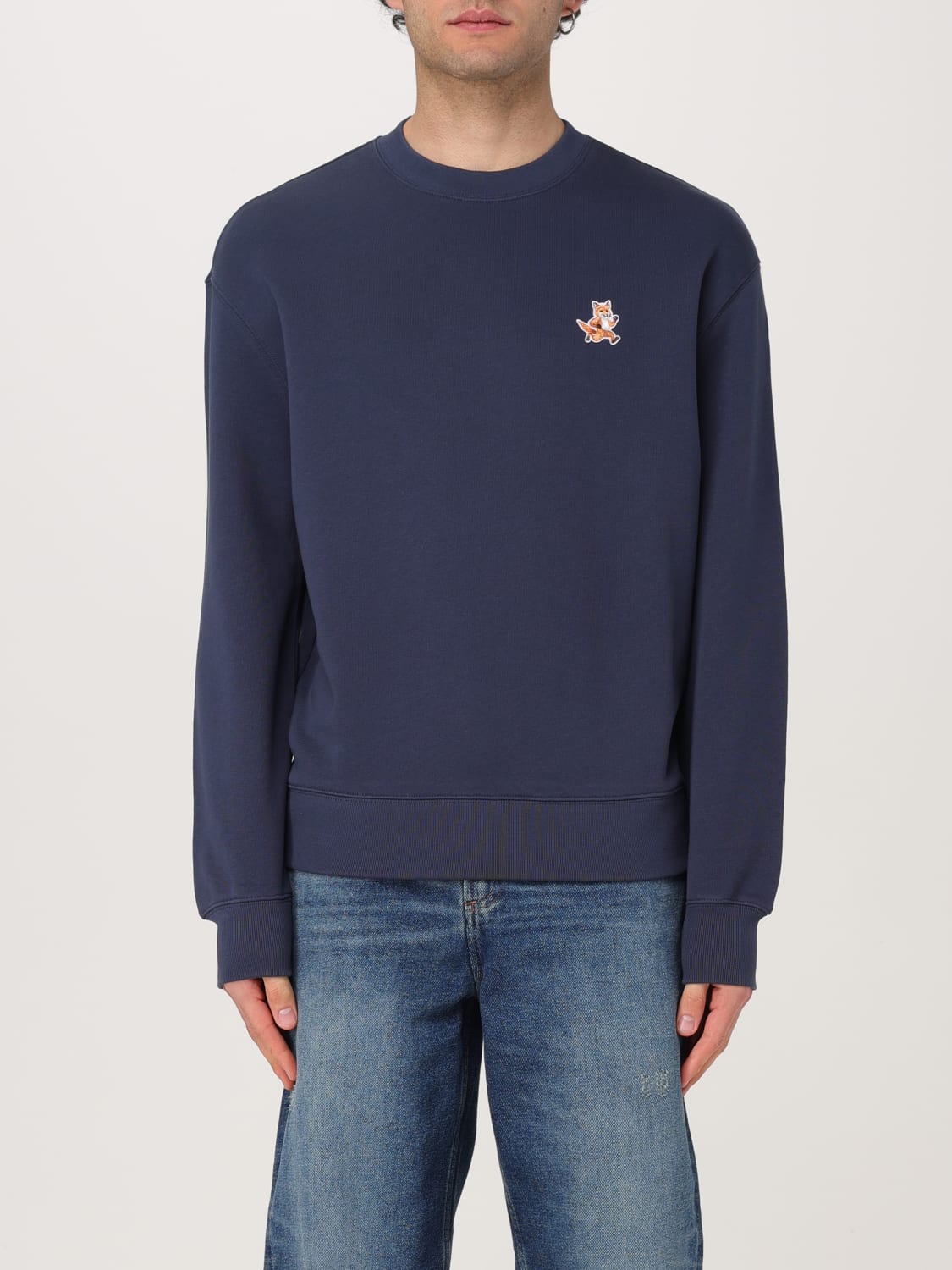 MAISON KITSUNÉ SWEATSHIRT: Sweater men Maison KitsunÉ, Blue - Img 1