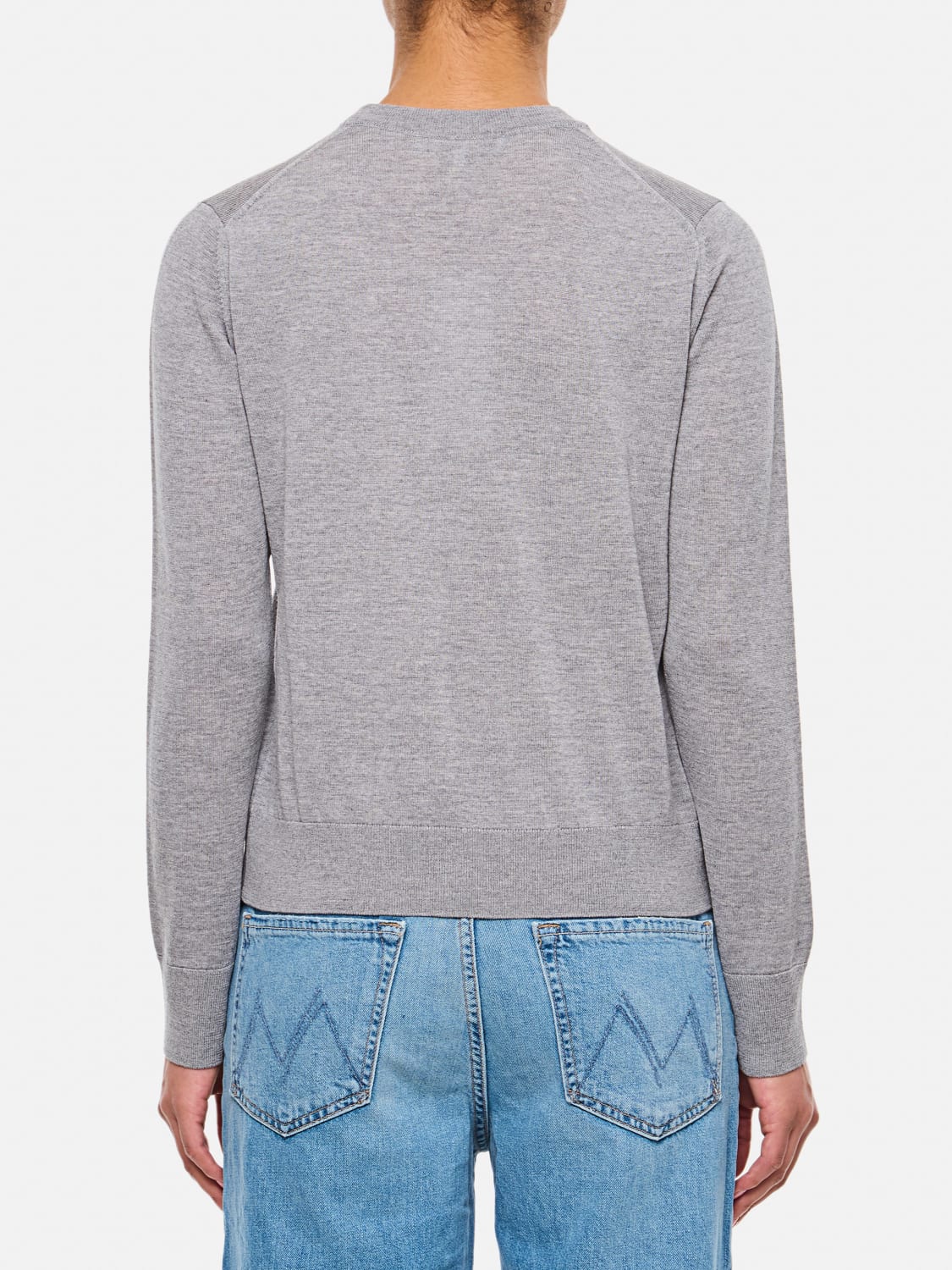 MAISON KITSUNÉ PULLOVER: Pullover damen Maison KitsunÉ, Grau - Img 3