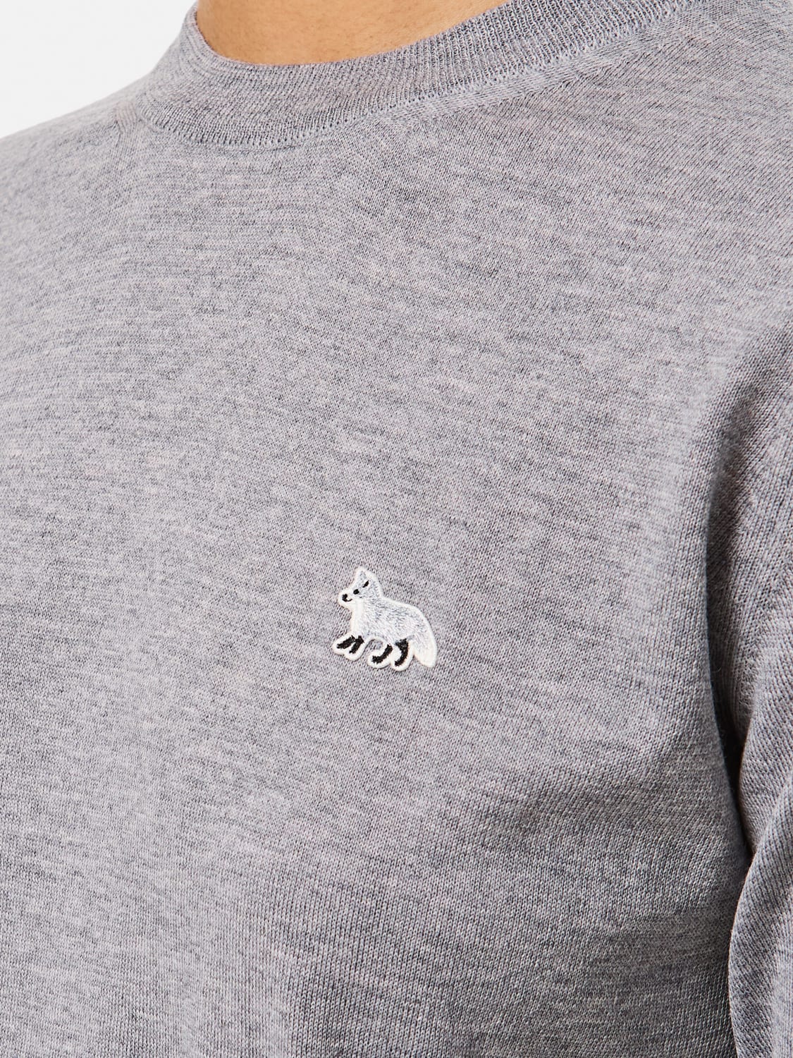 MAISON KITSUNÉ PULLOVER: Pullover damen Maison KitsunÉ, Grau - Img 4