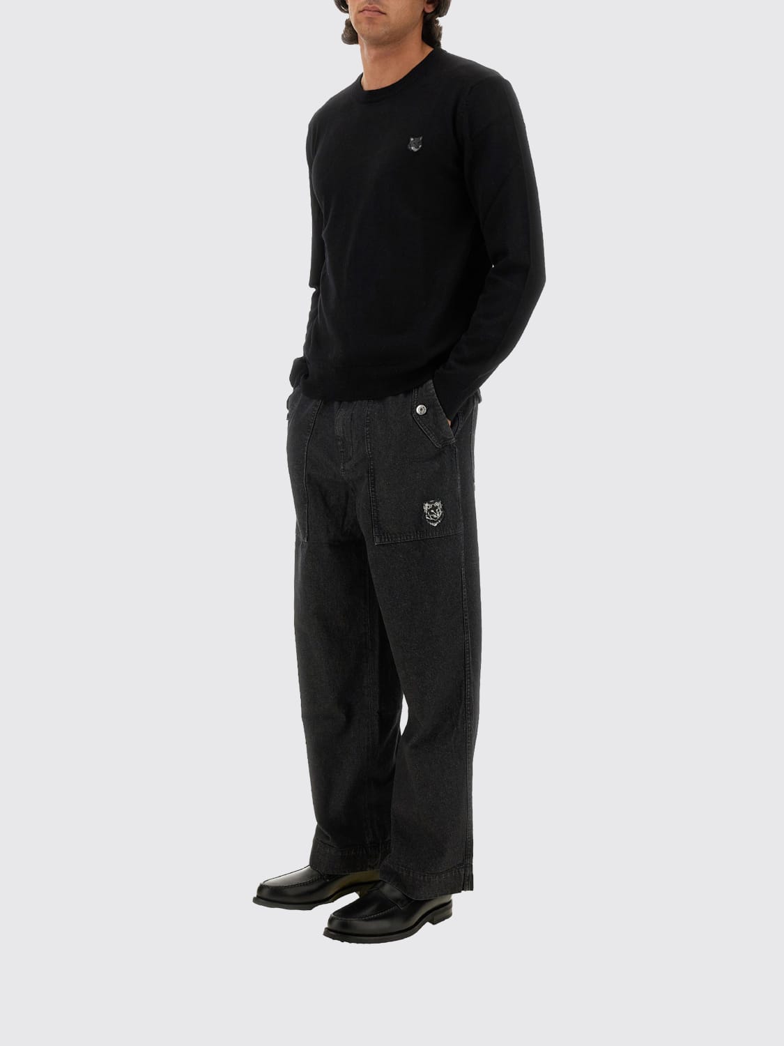 MAISON KITSUNÉ SWEATER: Sweater men Maison KitsunÉ, Black - Img 2