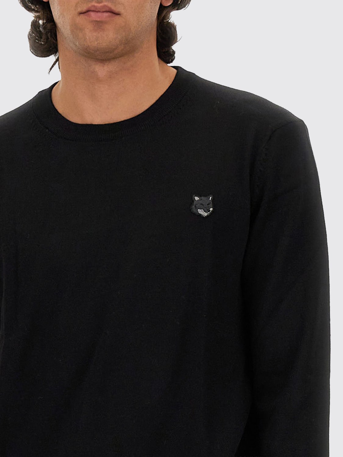 MAISON KITSUNÉ SWEATER: Sweater men Maison KitsunÉ, Black - Img 4