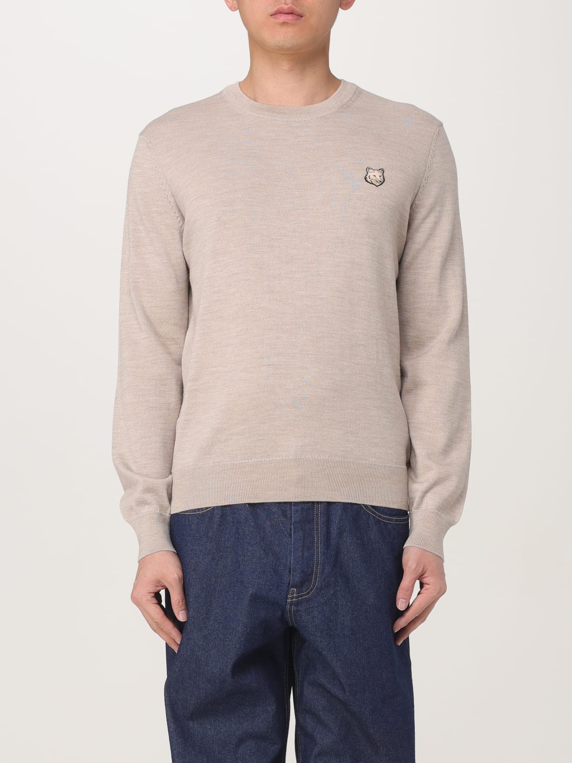 MAISON KITSUNÉ СВИТЕР: Свитер Мужское Maison KitsunÉ, Серый - Img 1