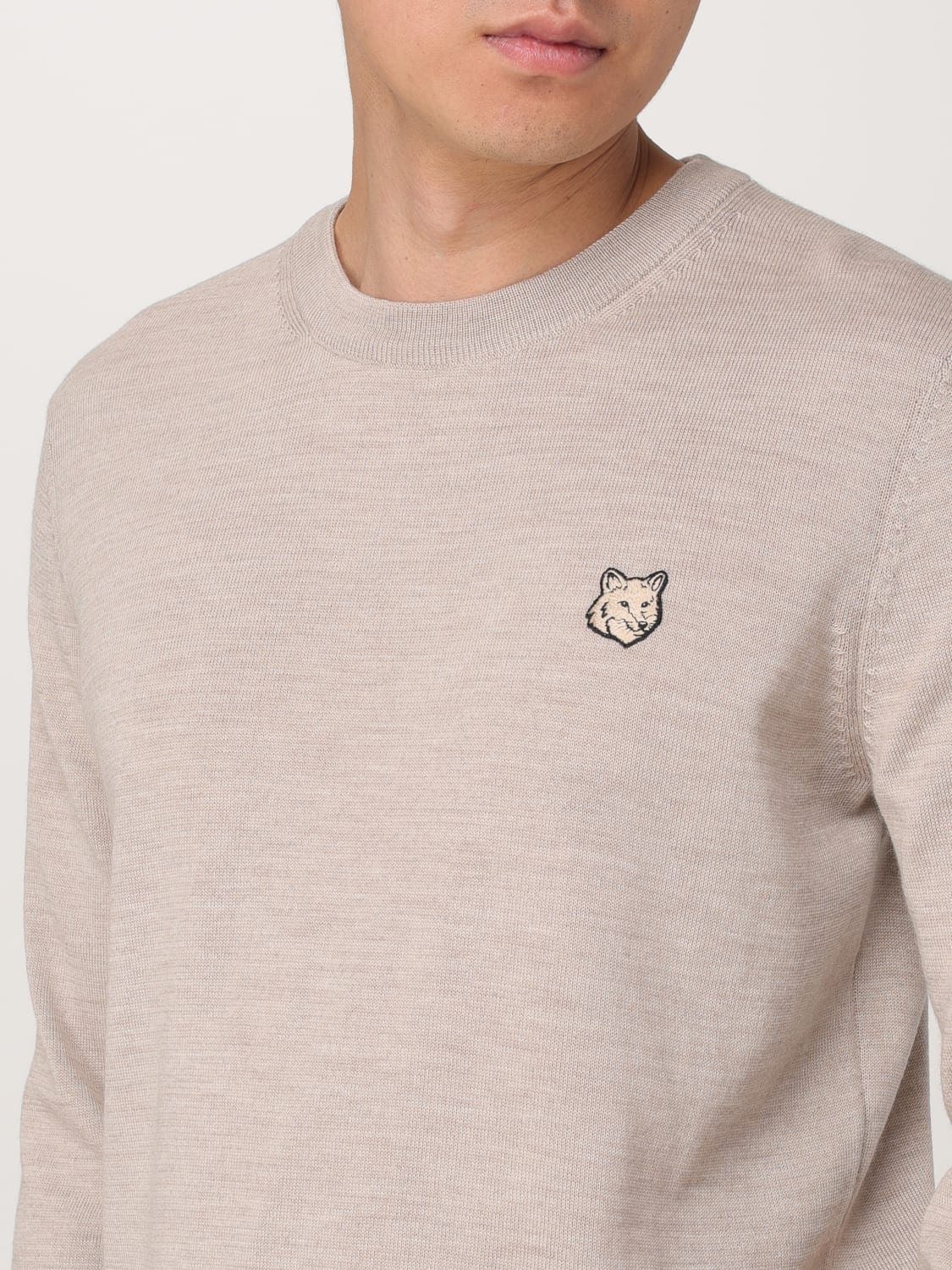 MAISON KITSUNÉ СВИТЕР: Свитер Мужское Maison KitsunÉ, Серый - Img 3