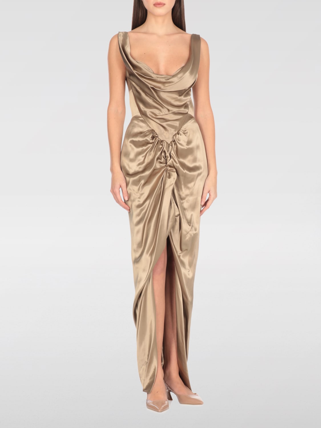 ワンピース VIVIENNE WESTWOOD Woman Dress Green 1101035BW0128 R401 VIVIENNE WESTWOOD: Dress woman - Green | Vivienne Westwood