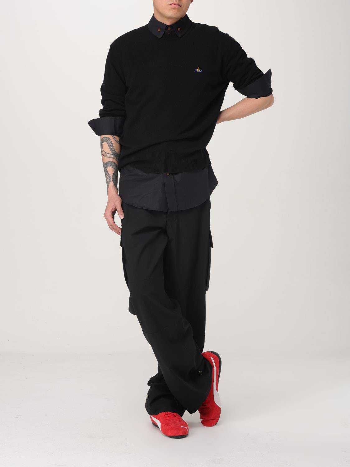 VIVIENNE WESTWOOD PULLOVER: Pullover herren Vivienne Westwood, Schwarz - Img 2