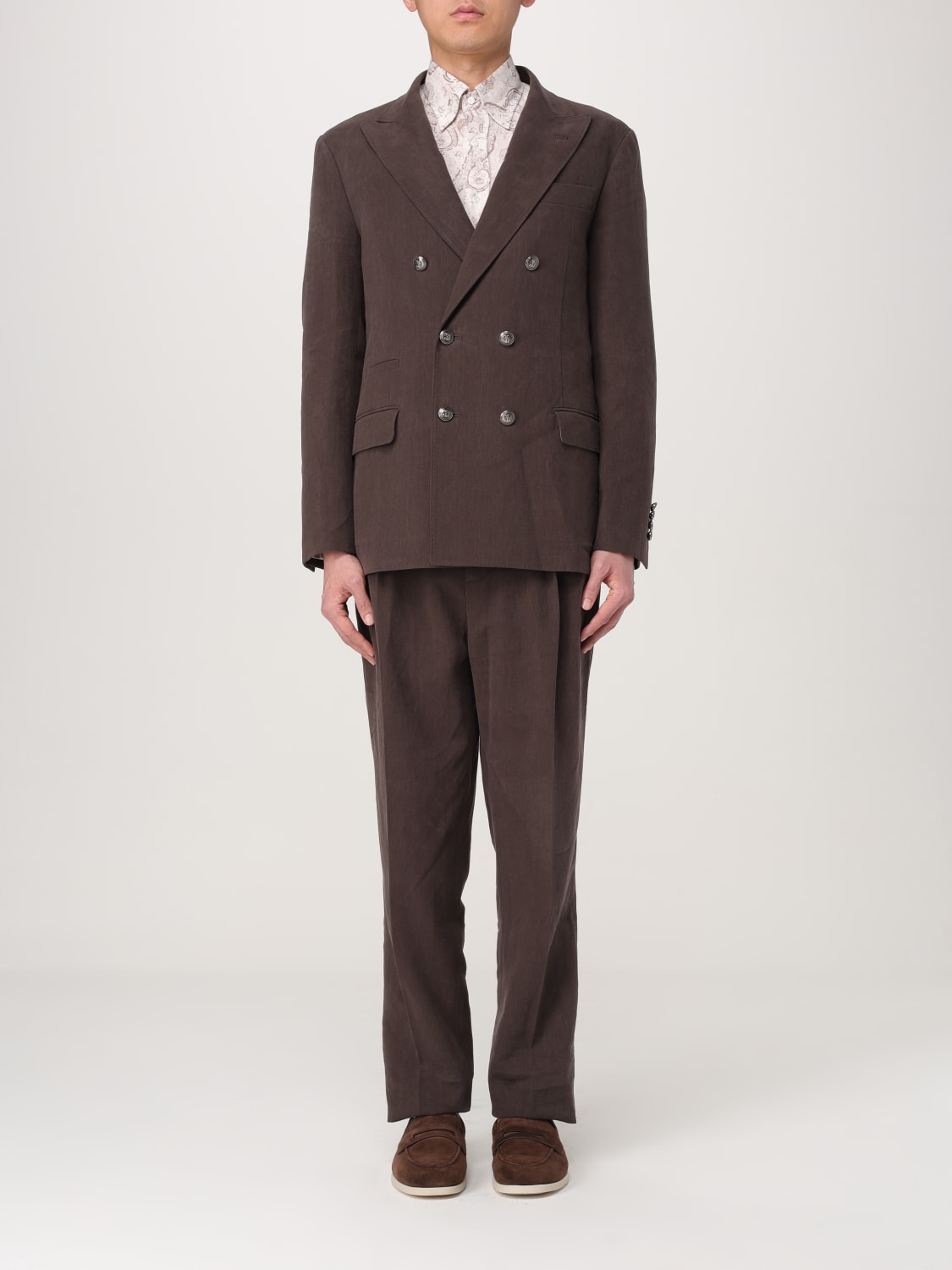 BRUNELLO CUCINELLI COSTUME: Costume homme Brunello Cucinelli, Marron - Img 1
