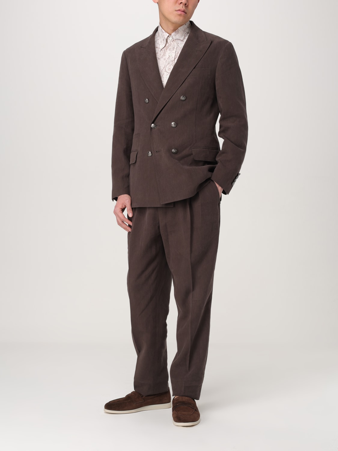 Brunello Cucinelli MB143G3634C4243 関税送料込 Brunello Cucinelli Men's Prince of Wales Cashmere Jacket
