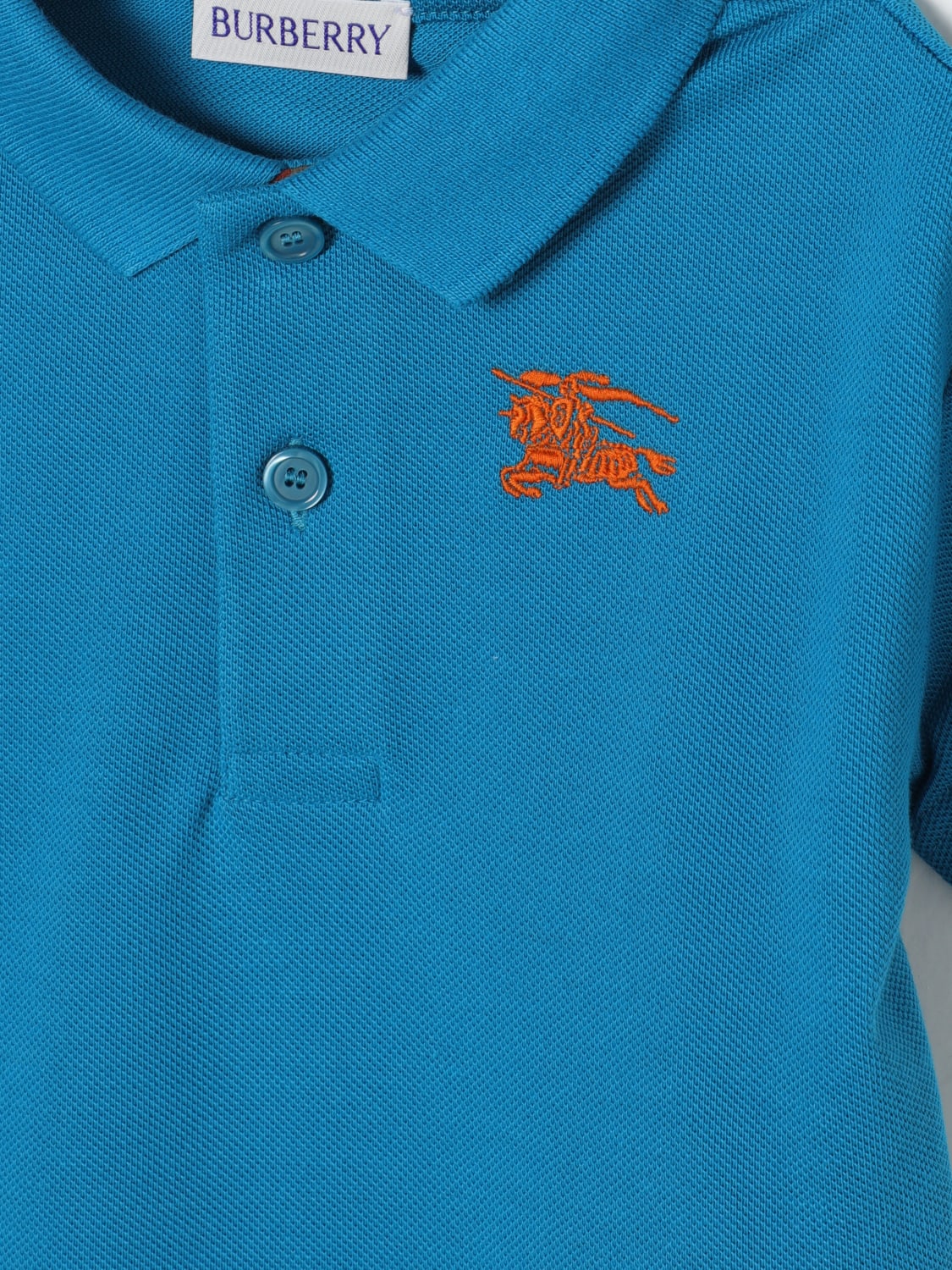 BURBERRY SWEATER: Romper kids Burberry, Blue - Img 3