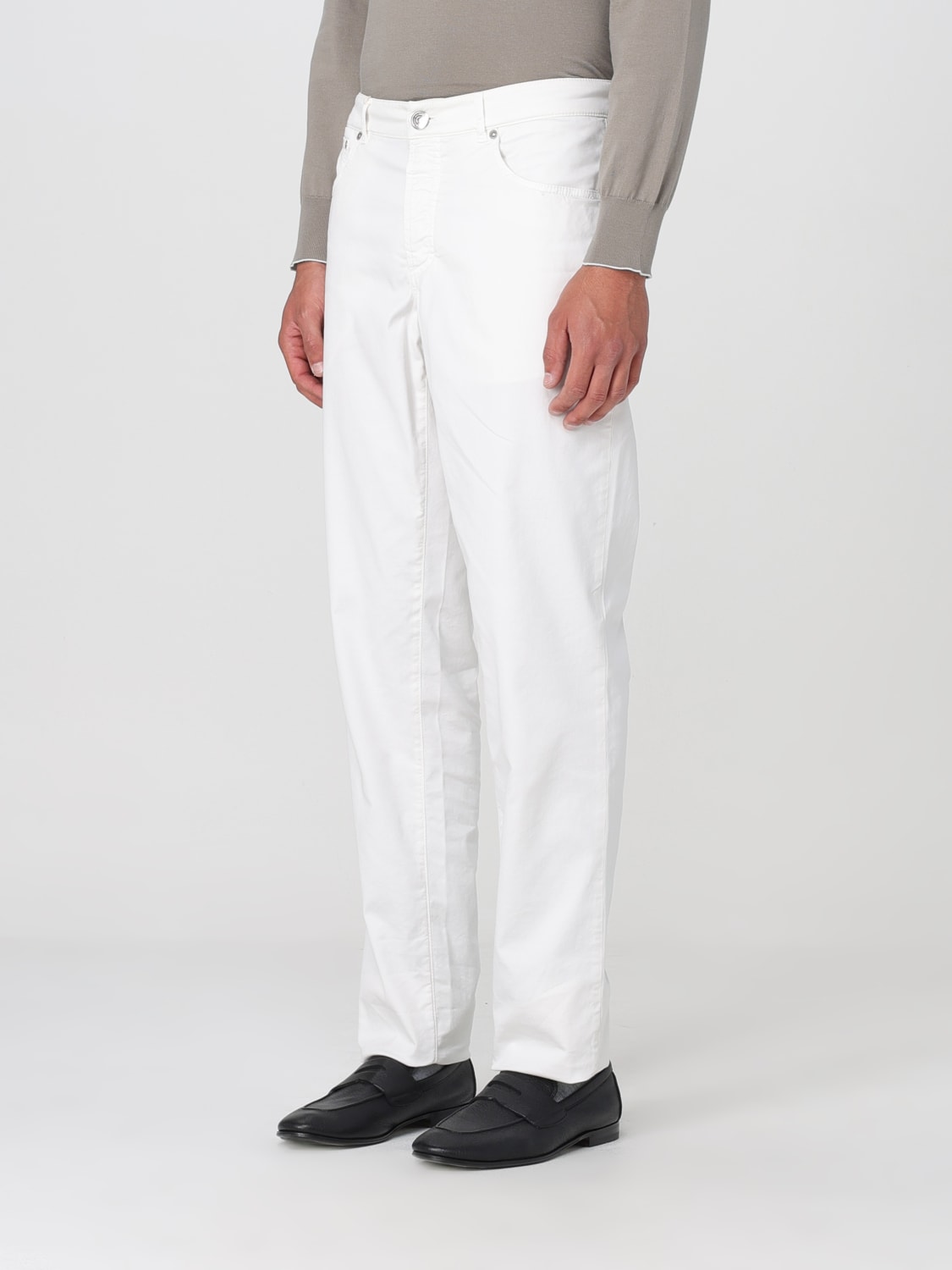 BRUNELLO CUCINELLI: Pants men - White | Brunello Cucinelli