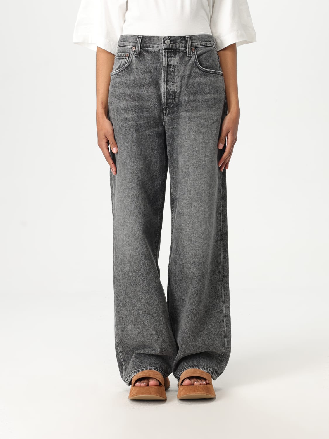 デニム・ジーパン AGOLDE Woman Jeans Grey A9079C1346 PIRT AGOLDE: Jeans woman - Grey | Agolde jeans A9079C1346 online