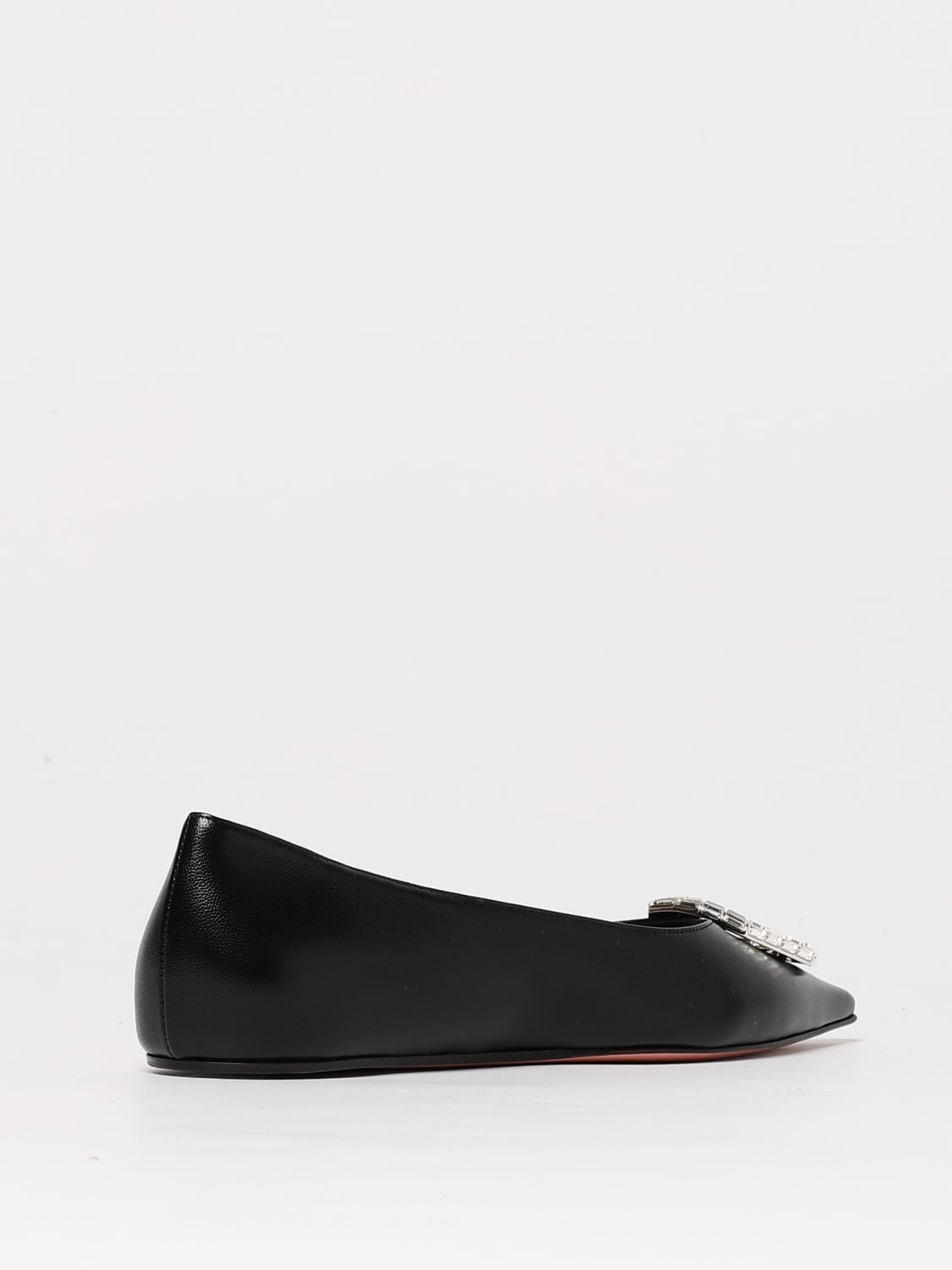 AMINA MUADDI: Ballet flats woman - Black | Amina Muaddi
