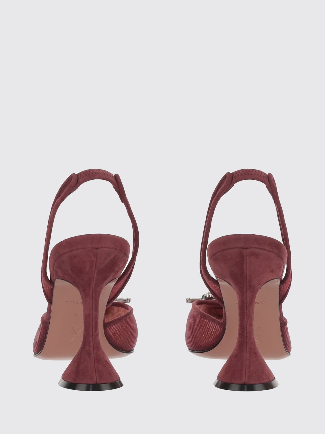 AMINA MUADDI PUMP: High heel shoes woman Amina Muaddi, Red - Img 3