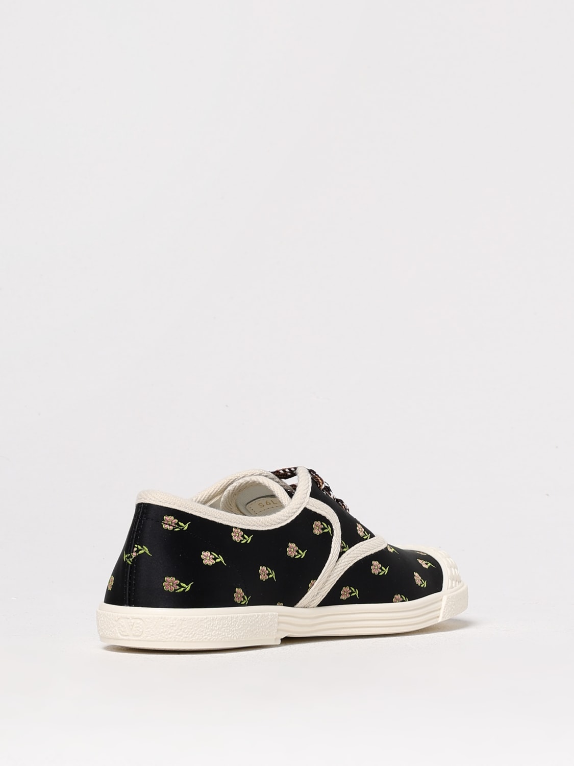 VALENTINO GARAVANI SNEAKERS: Sneakers Bay by Bay Valentino Garavani in canvas con ricamo floreale , Fantasia - Img 3