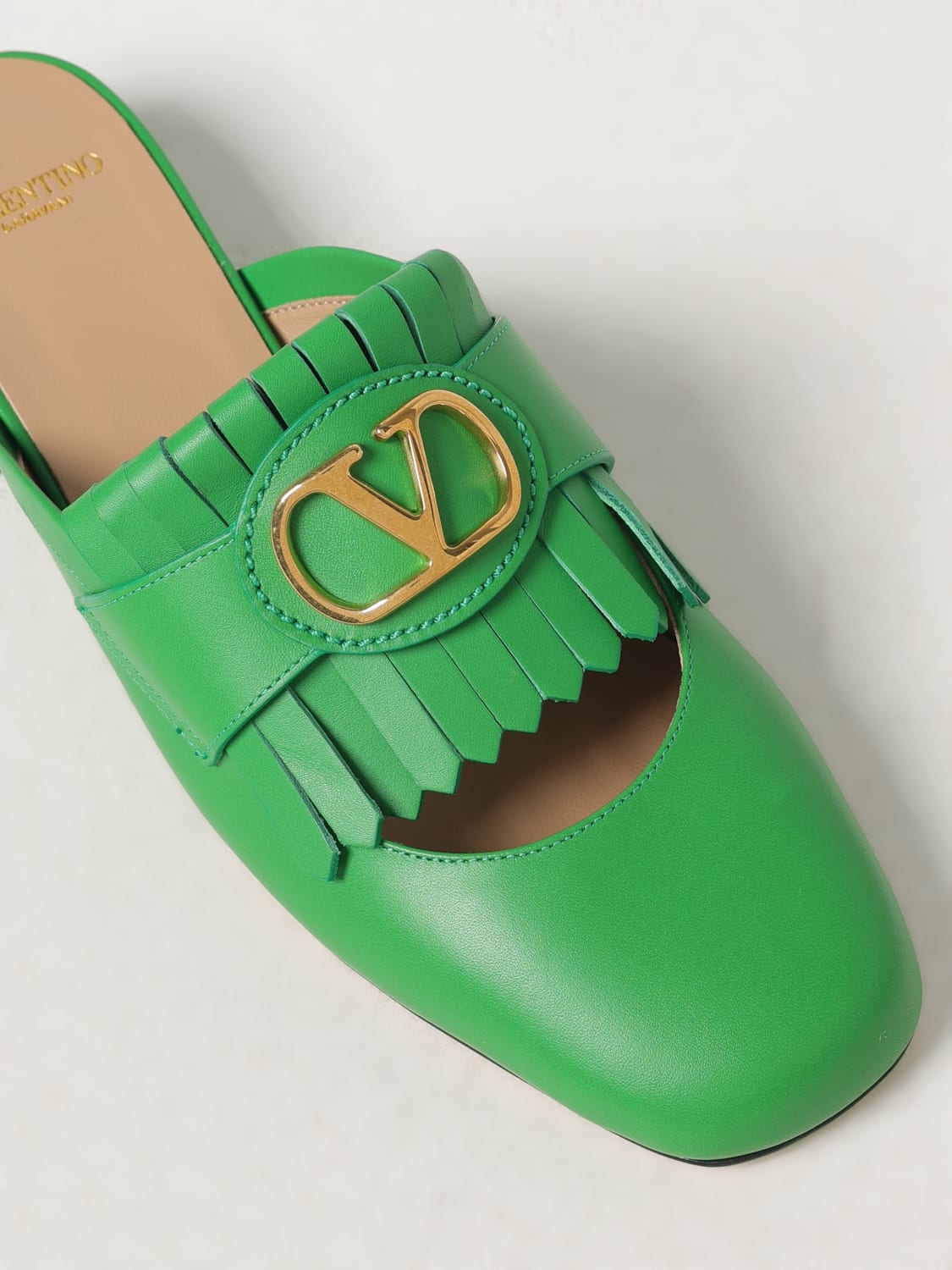 フラットシューズ VALENTINO GARAVANI Woman Flat shoes Green 6W2S0LP8DSH K04 VALENTINO GARAVANI: Flat sandals woman - Green | Valentino