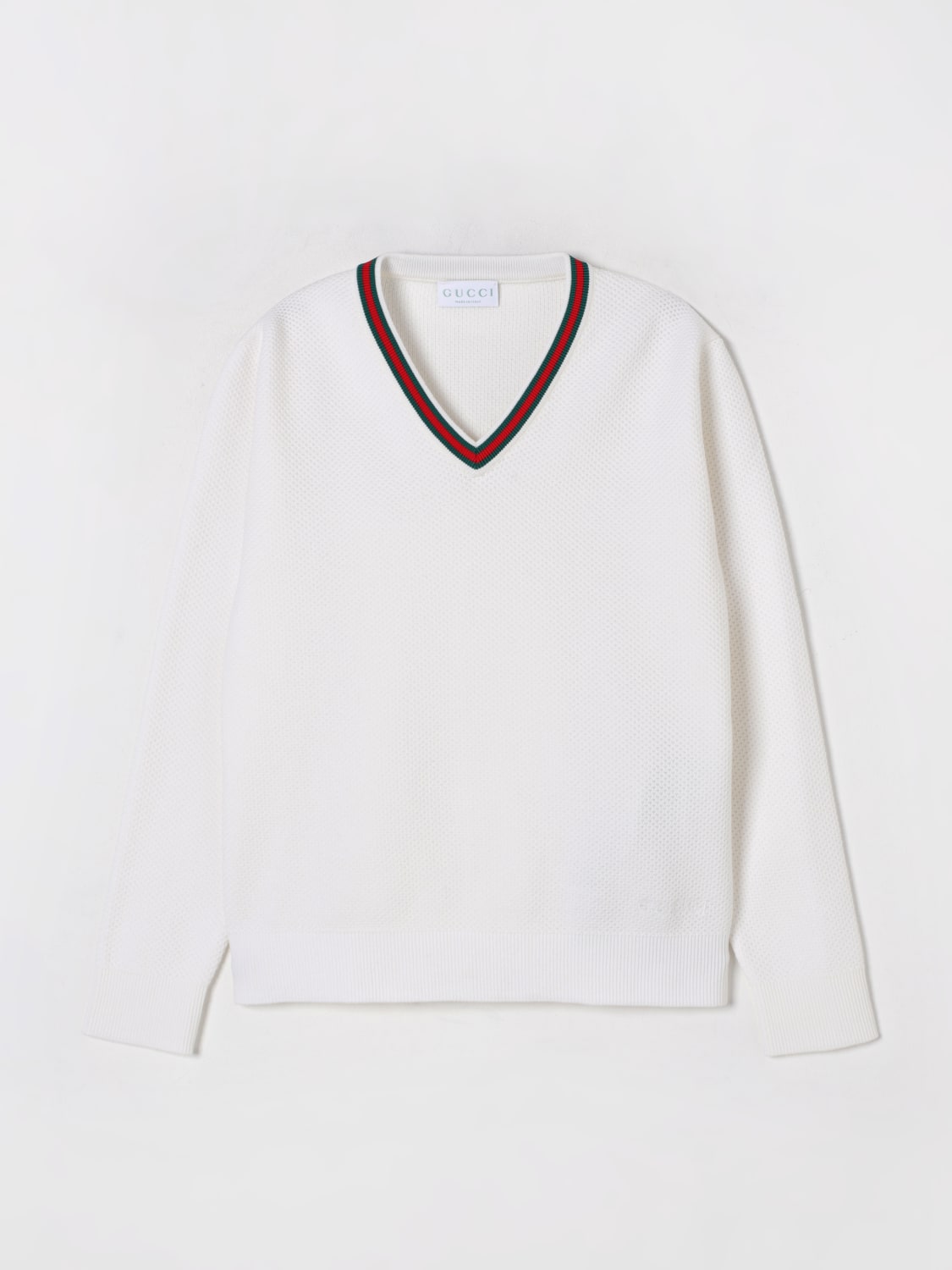 GUCCI PULLOVER: Pullover kinder Gucci, Weiß - Img 1