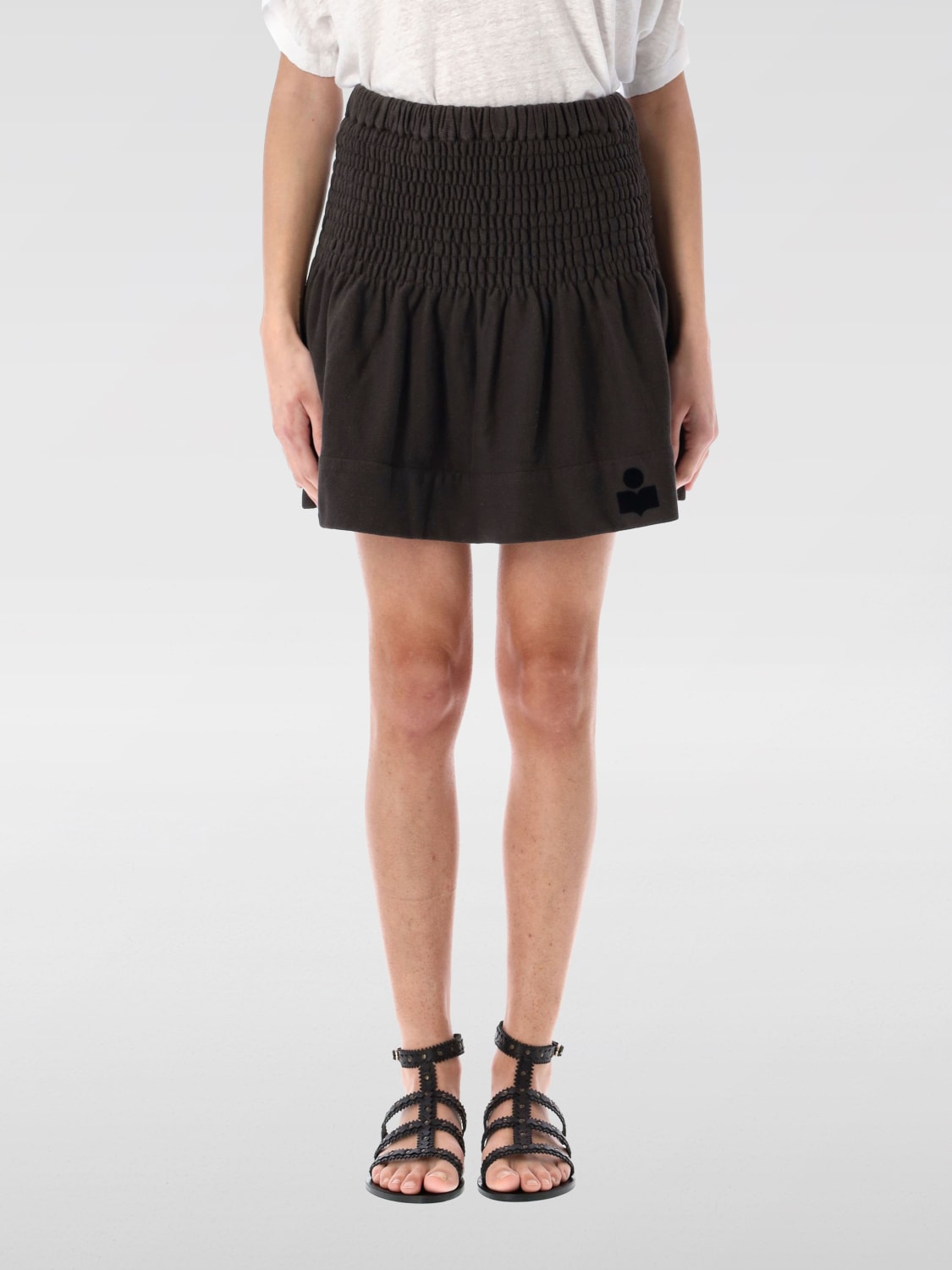 スカート ISABEL MARANT ETOILE Woman Skirt Black JU0146FCA1M07E 02FK ISABEL MARANT ETOILE: Skirt woman - Black | Isabel Marant