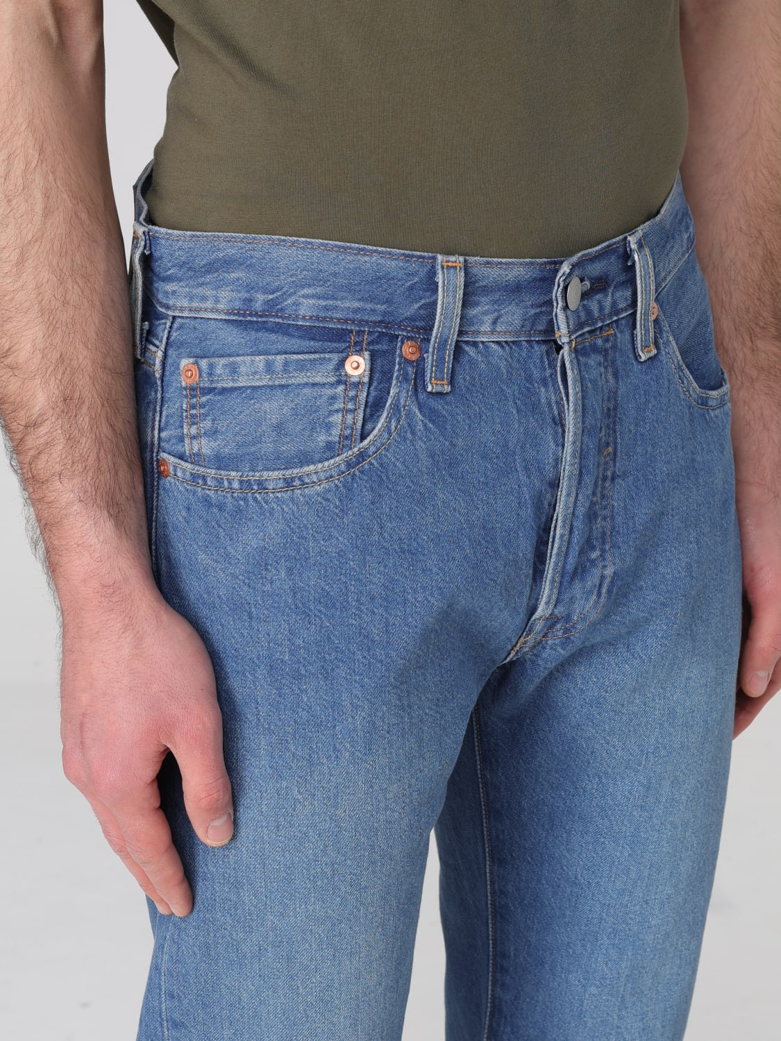 LEVI'S JEANS: Jeans men Levi's, Navy - Img 3