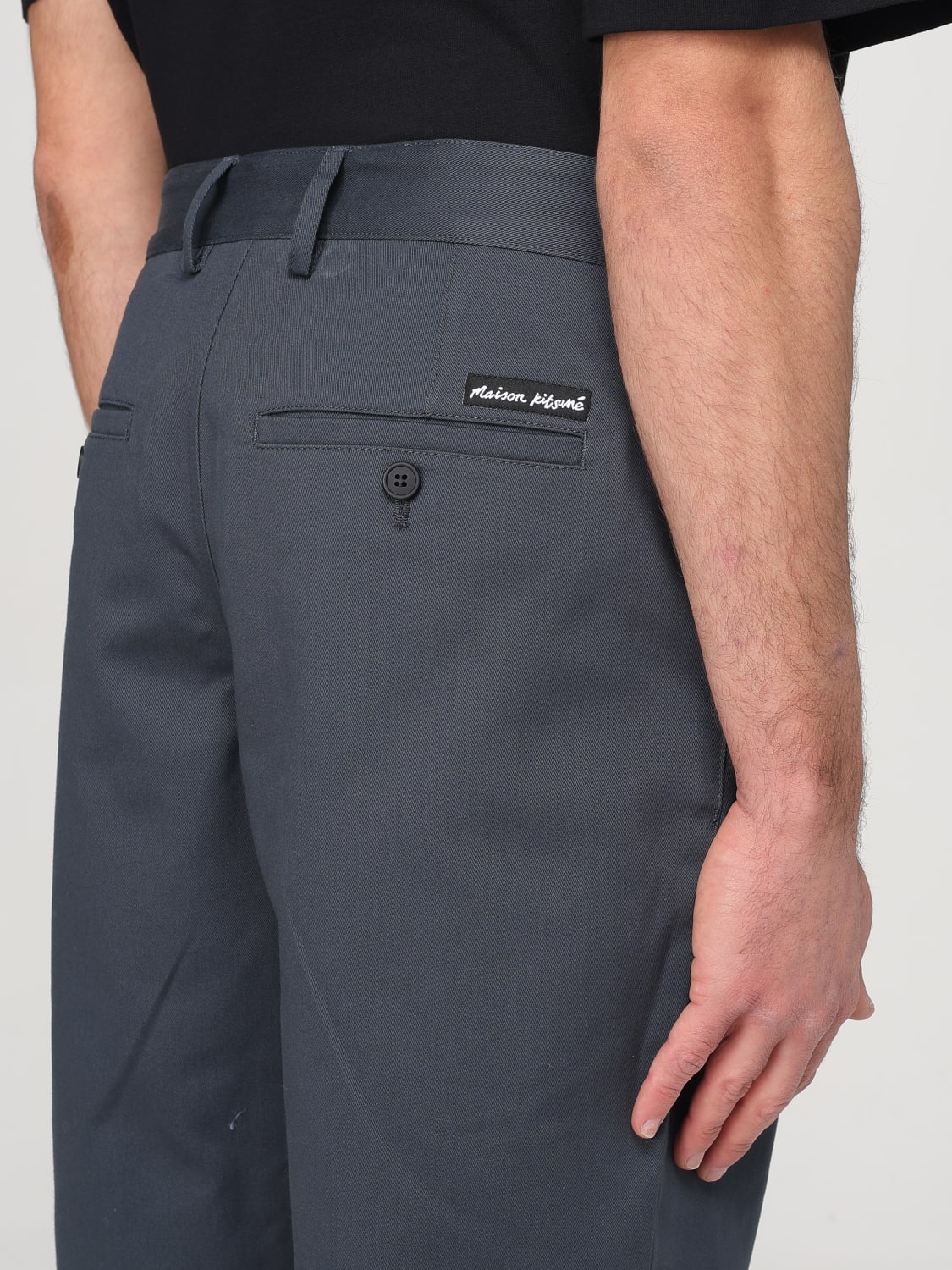 MAISON KITSUNÉ PANTS: Pants men Maison KitsunÉ, Grey - Img 3