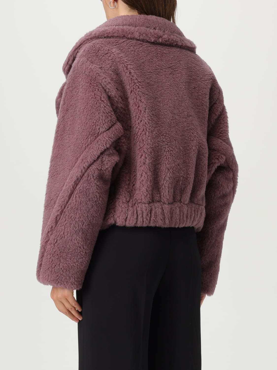 MAX MARA FUR COAT: Coat woman Max Mara, Violet - Img 3