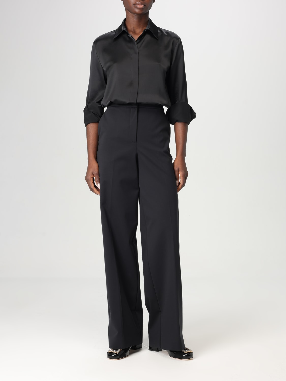 パンツ MAX MARA Woman Pants Black 2511781048600 005 MAX MARA: Pants woman - Black | Max Mara pants 2511781038600
