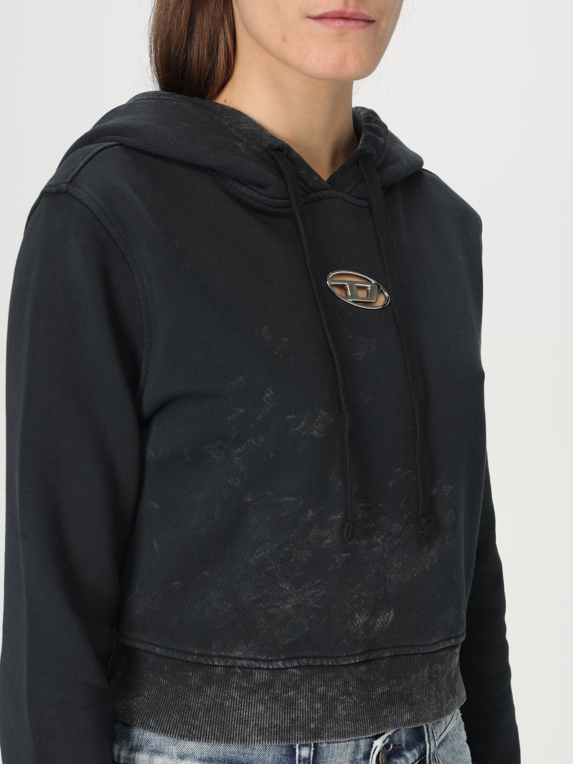 DIESEL SUDADERA: Sudadera mujer Diesel, Negro - Img 3