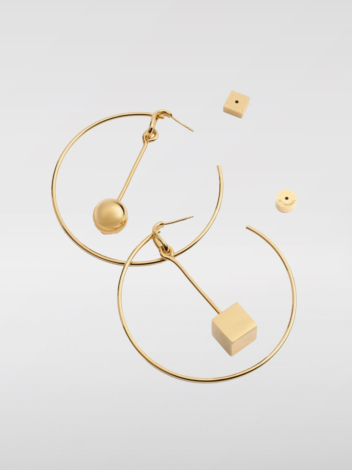 JACQUEMUS GIOIELLO: Orecchini Les Croles Nodo Jacquemus in ottone , Oro - Img 3