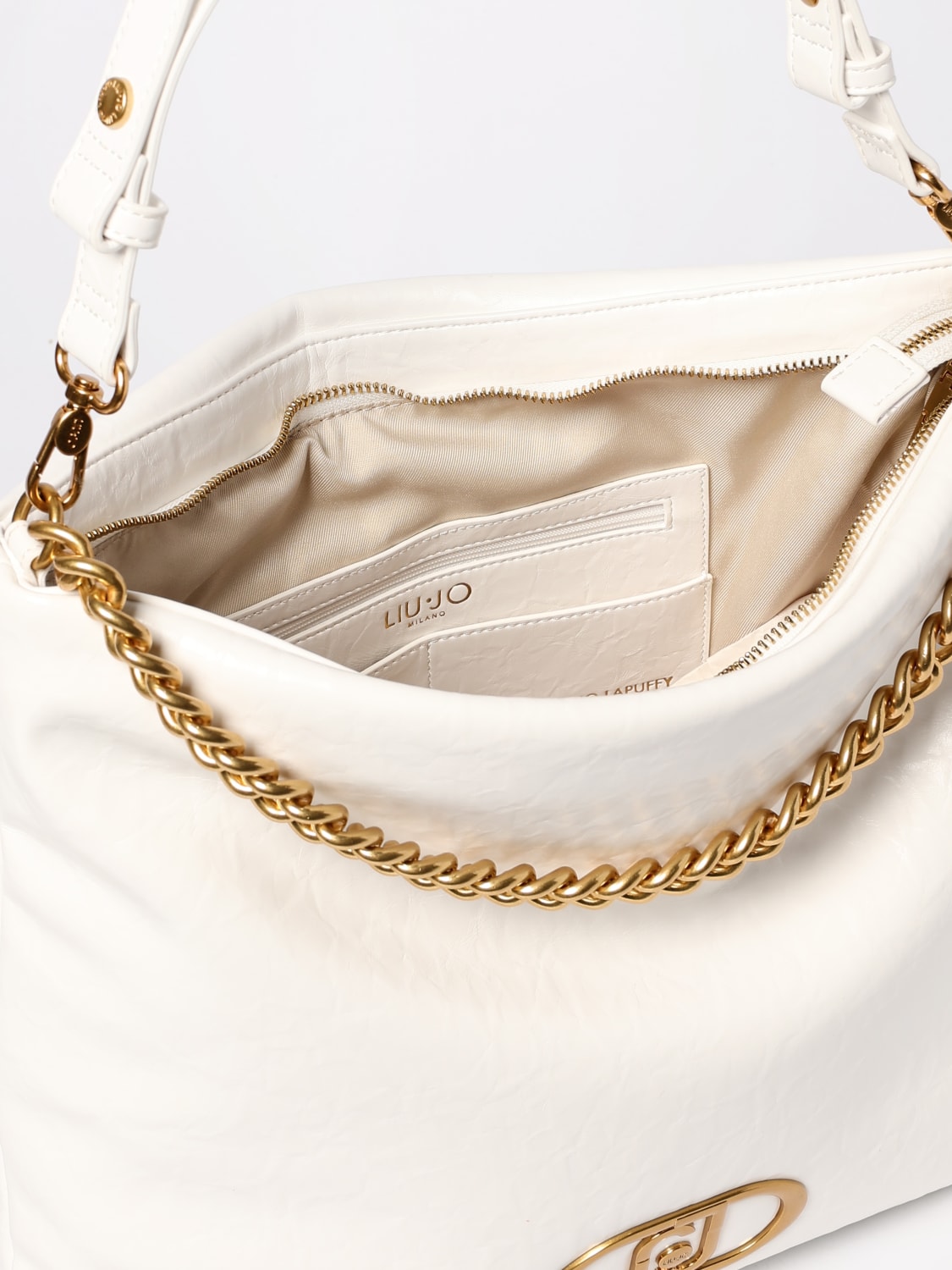LIU JO SHOULDER BAG: Shoulder bag woman Liu Jo, White 1 - Img 4