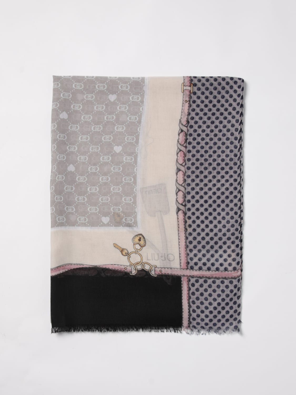 スカーフ LIU JO Woman Scarf Black 2A5025T0300 22222 LIU JO: Scarf woman - Black | Liu Jo scarf 2A5025T0300