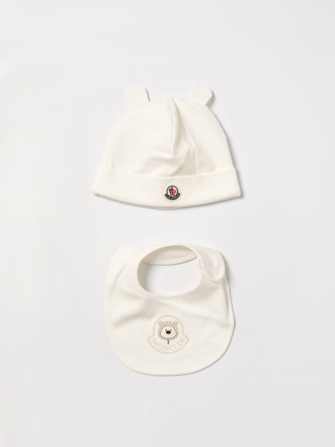 MONCLER BLANKET SET: Dress kids Moncler, White - Img 1