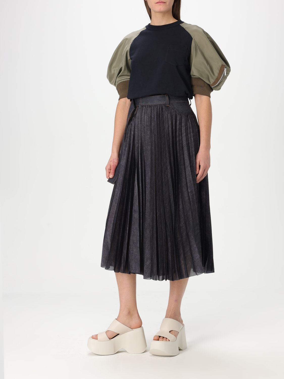 SACAI: Skirt woman - Blue | Sacai skirt 2507718 online at