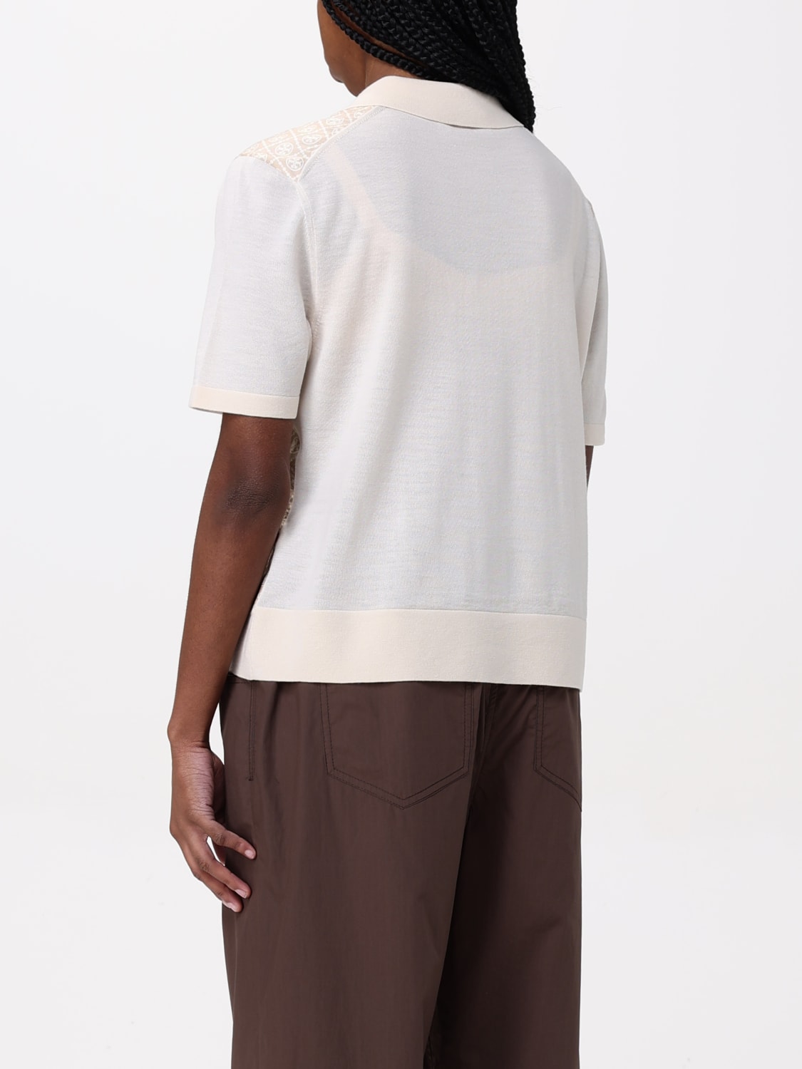 TORY BURCH: Polo shirt woman - Yellow Cream | Tory Burch