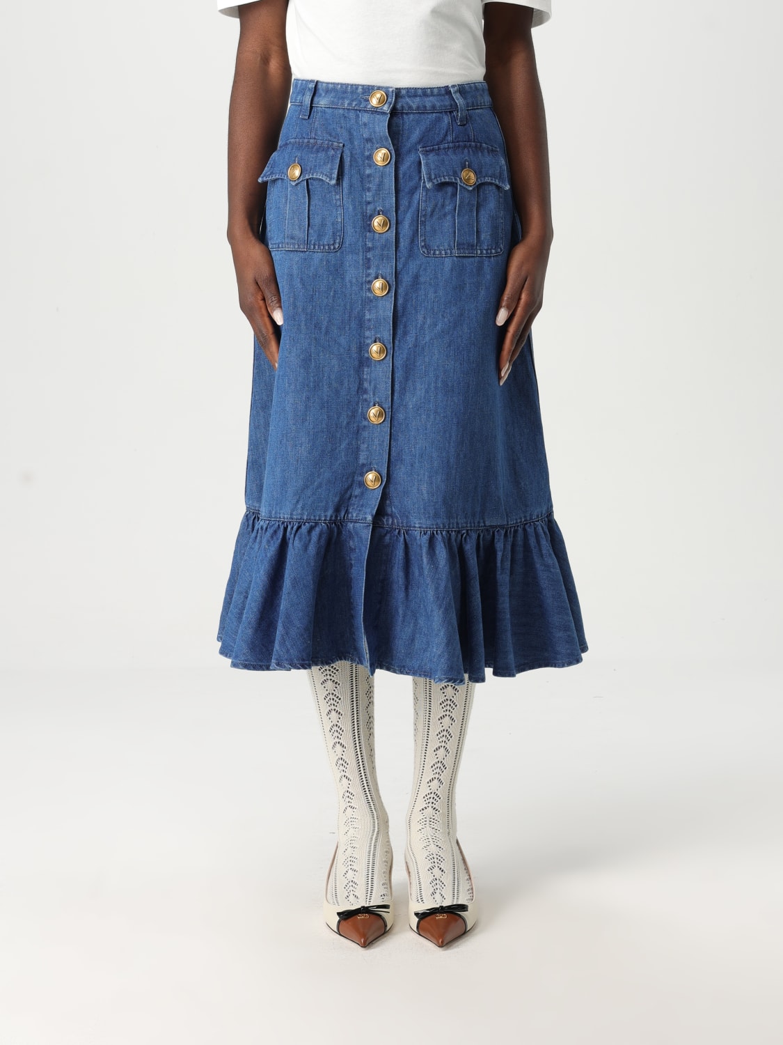 スカート VALENTINO Woman Skirt Blue 6B3DD18L94C 558 VALENTINO: Skirt woman - Blue | Valentino skirt 6B3DD18L94C