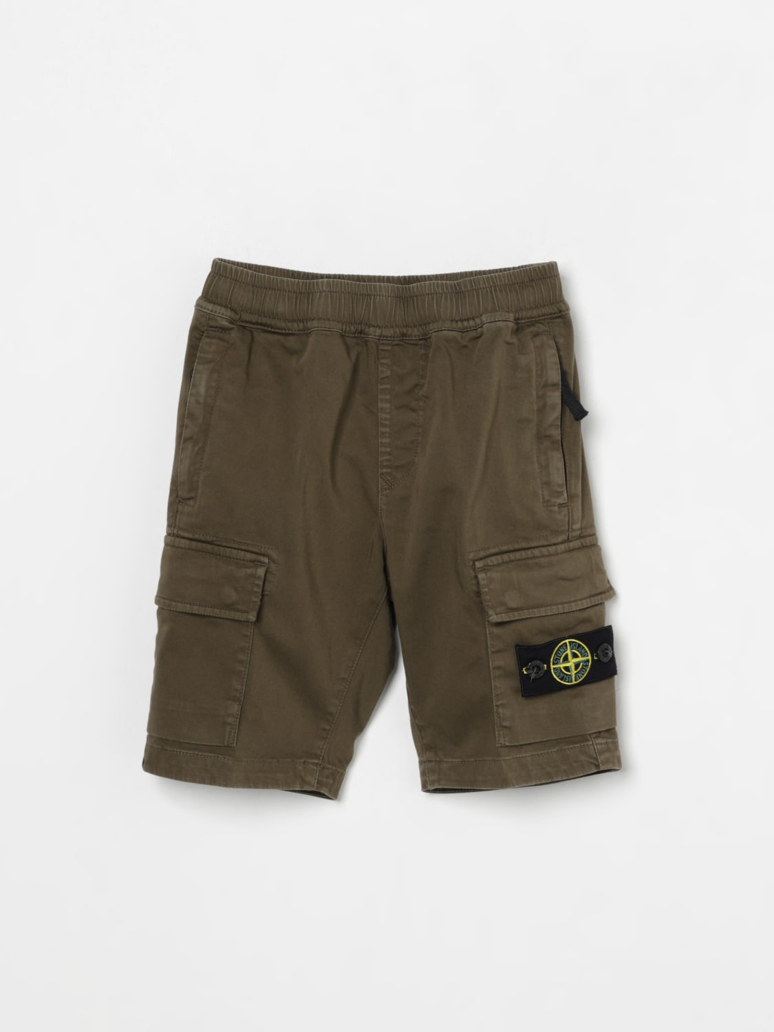 STONE ISLAND JUNIOR SHORTS: Shorts kids Stone Island Junior, Green - Img 1