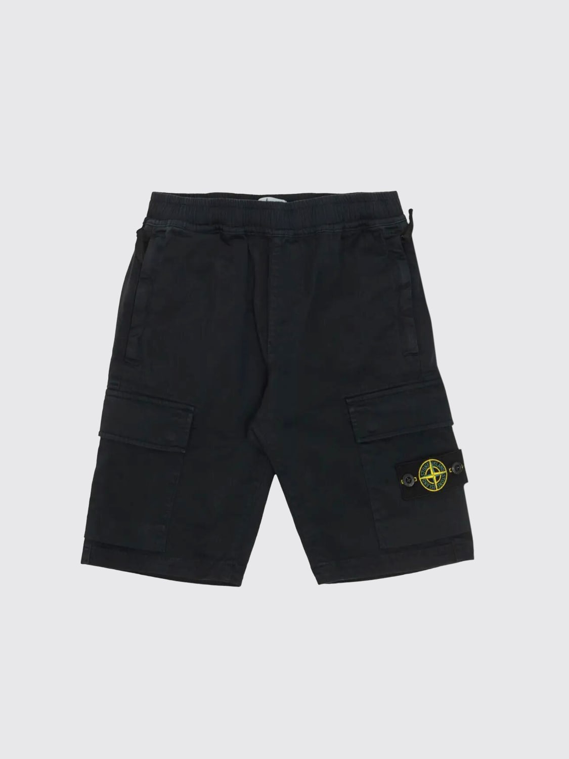 STONE ISLAND JUNIOR PANTACOURT: Pantacourt enfant Stone Island Junior, Bleu Marine - Img 1