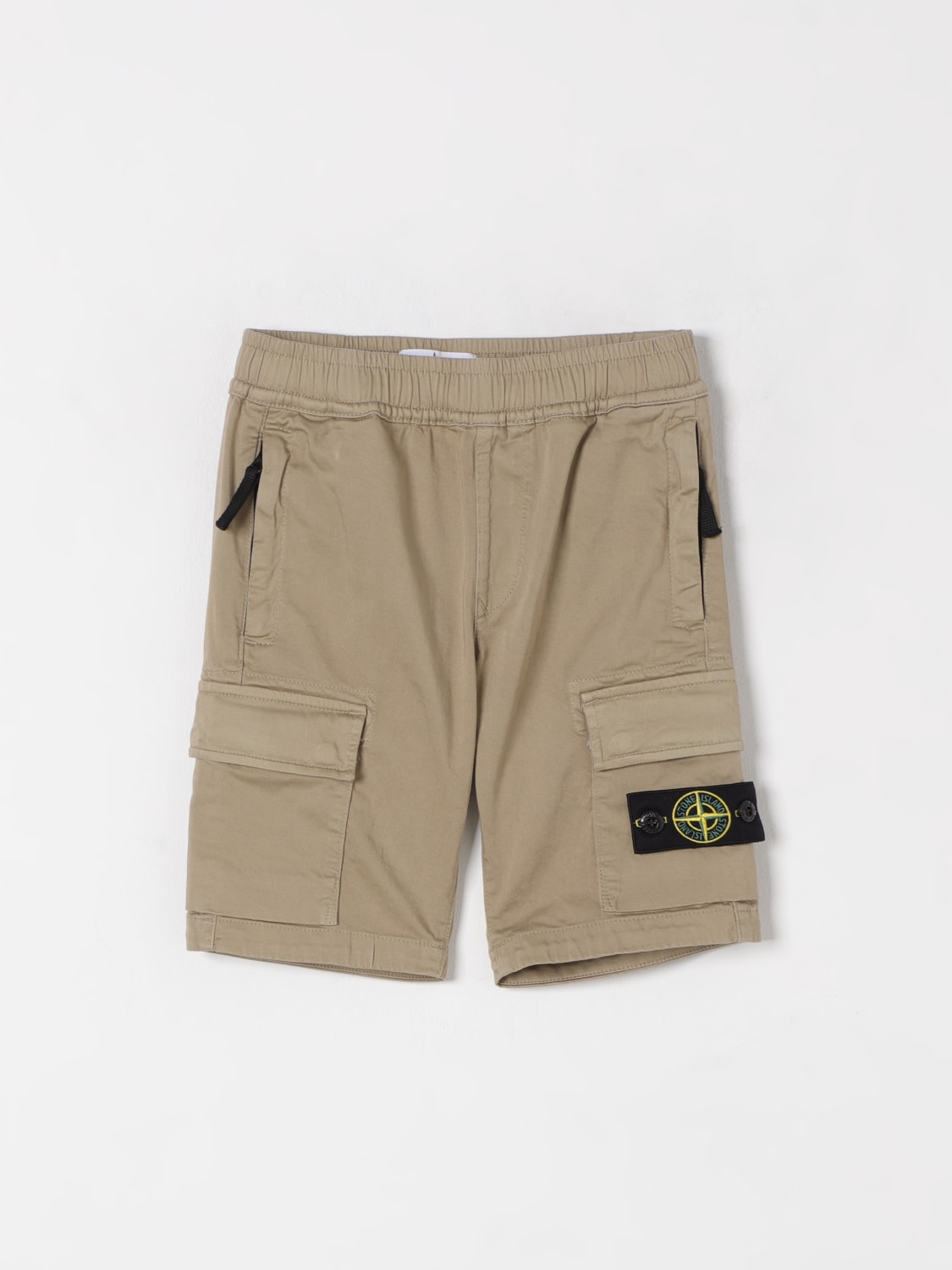STONE ISLAND JUNIOR SHORTS: Shorts kids Stone Island Junior, Safari - Img 1