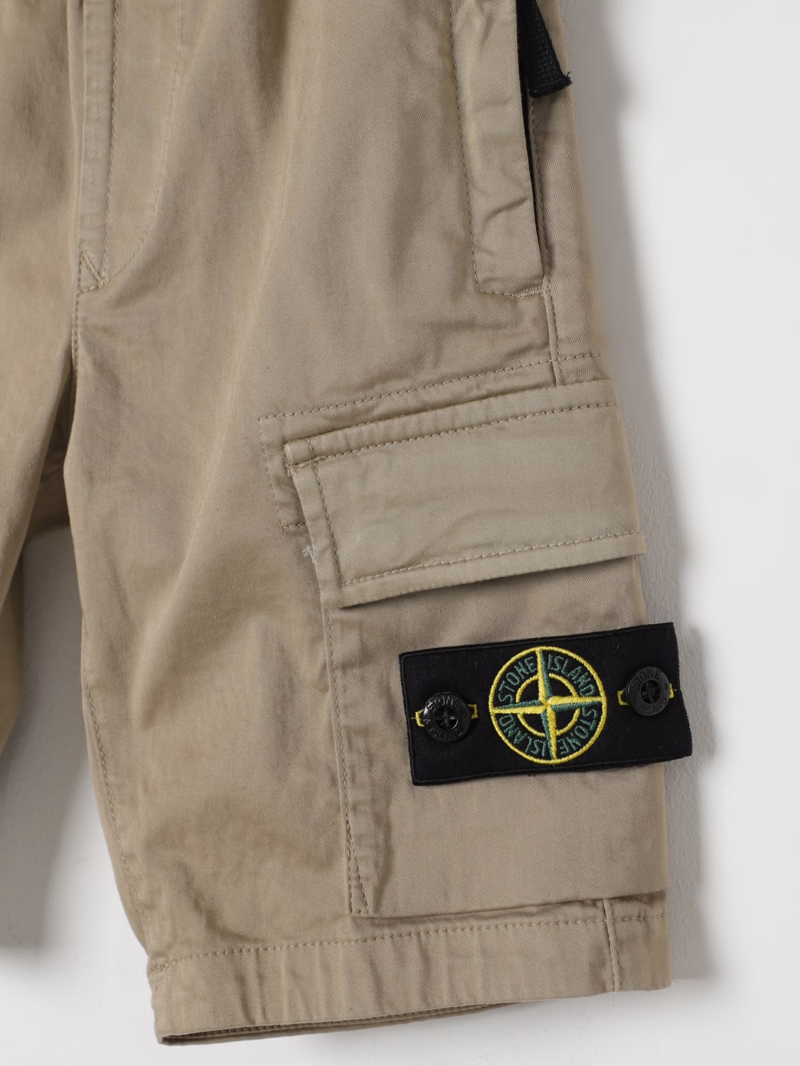 STONE ISLAND JUNIOR SHORTS: Shorts kids Stone Island Junior, Safari - Img 3