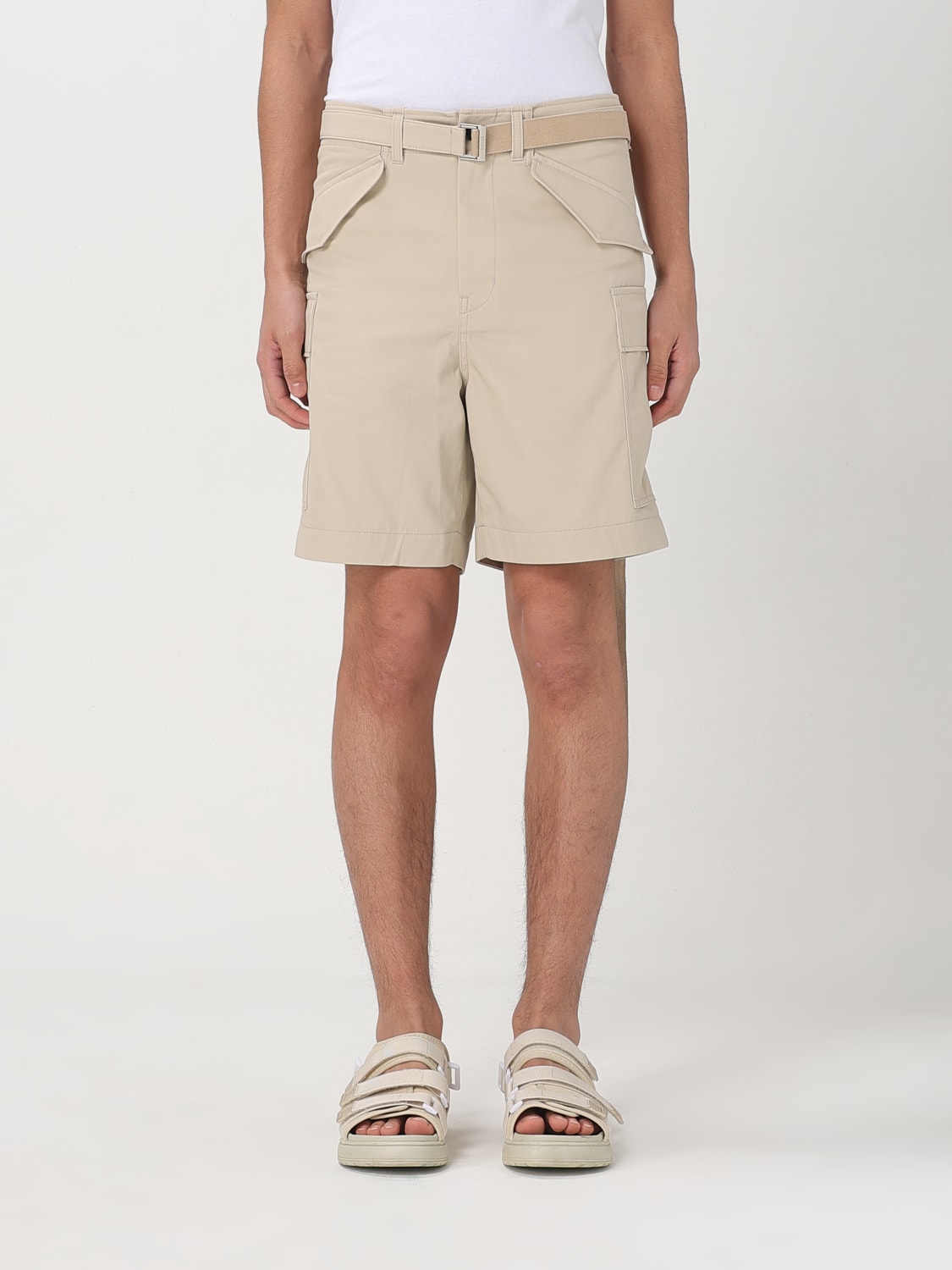 SACAI SHORTS: Pants men Sacai, Beige - Img 1