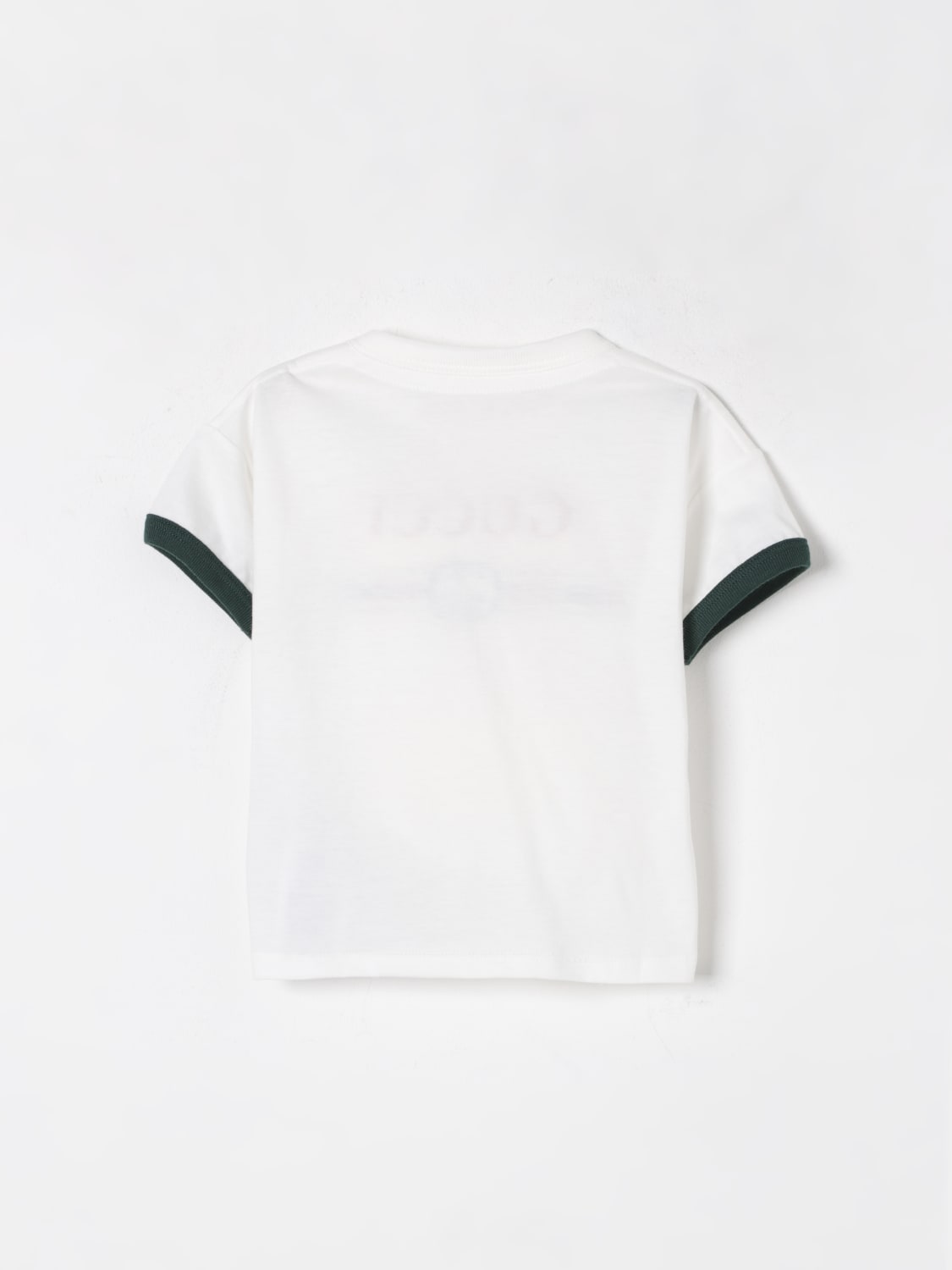 GUCCI T-SHIRT: T-shirt in cotone con logo Gucci, Bianco - Img 2