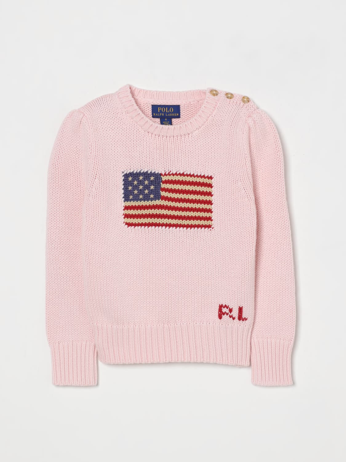 POLO RALPH LAUREN SWEATER: Sweater kids Polo Ralph Lauren, Pink - Img 1